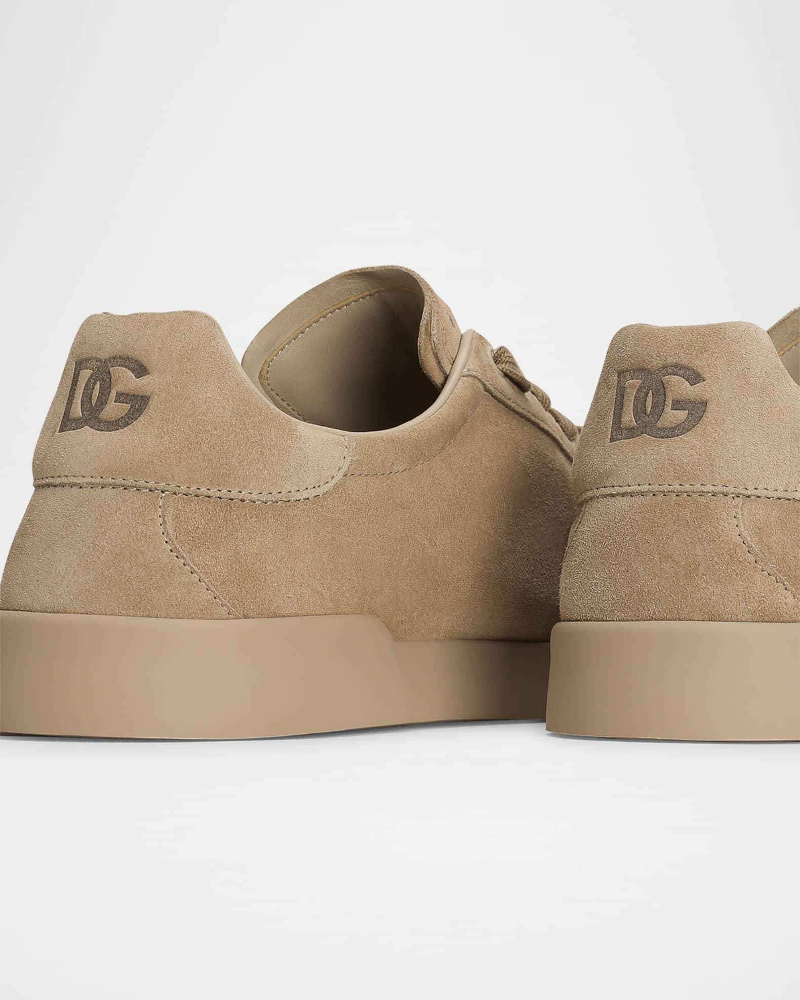 Men's Suede Perforated DG Low-Top Sneakers Product Image