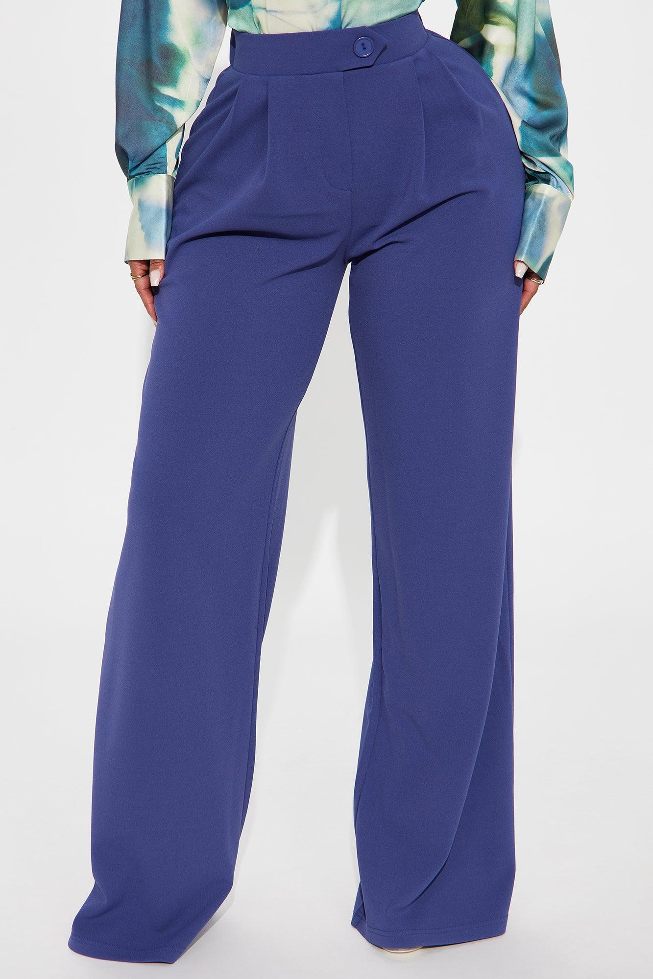 What Matters Most Wide Leg Trouser - Blue Female Product Image