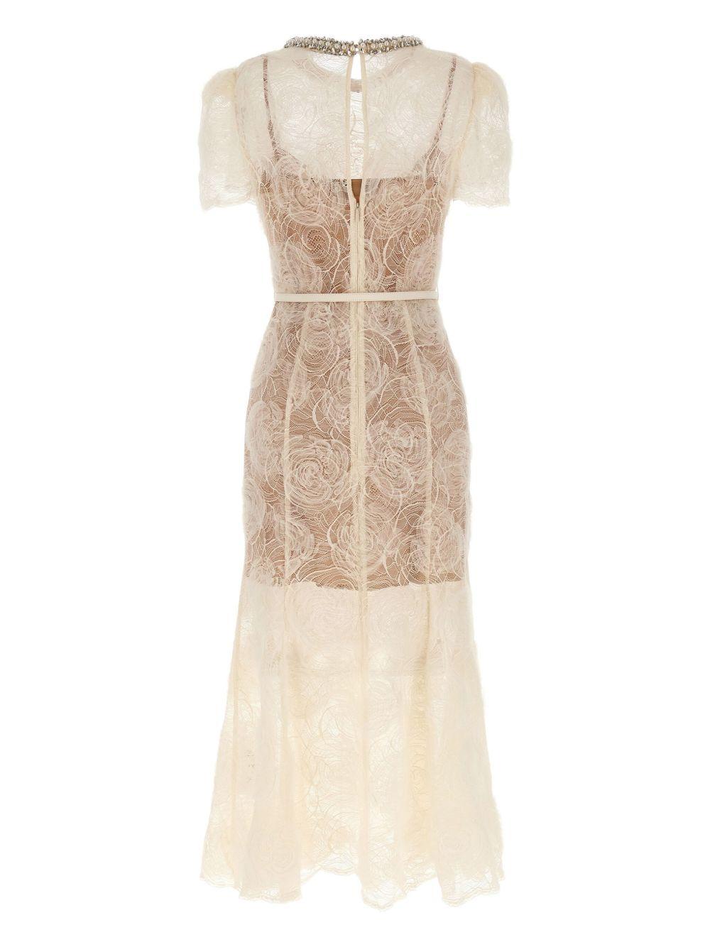 floral-lace midi dress Product Image