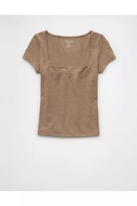 AE Square Neck Hey Baby Tee Women's Product Image
