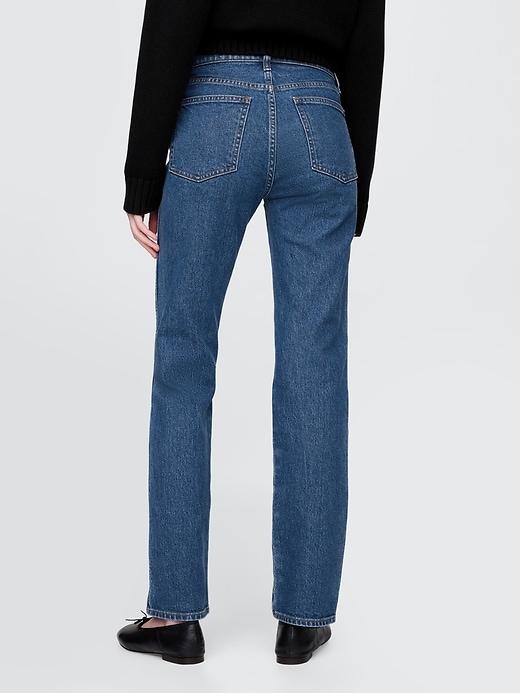 High Rise Studded &apos;90s Straight Jeans Product Image