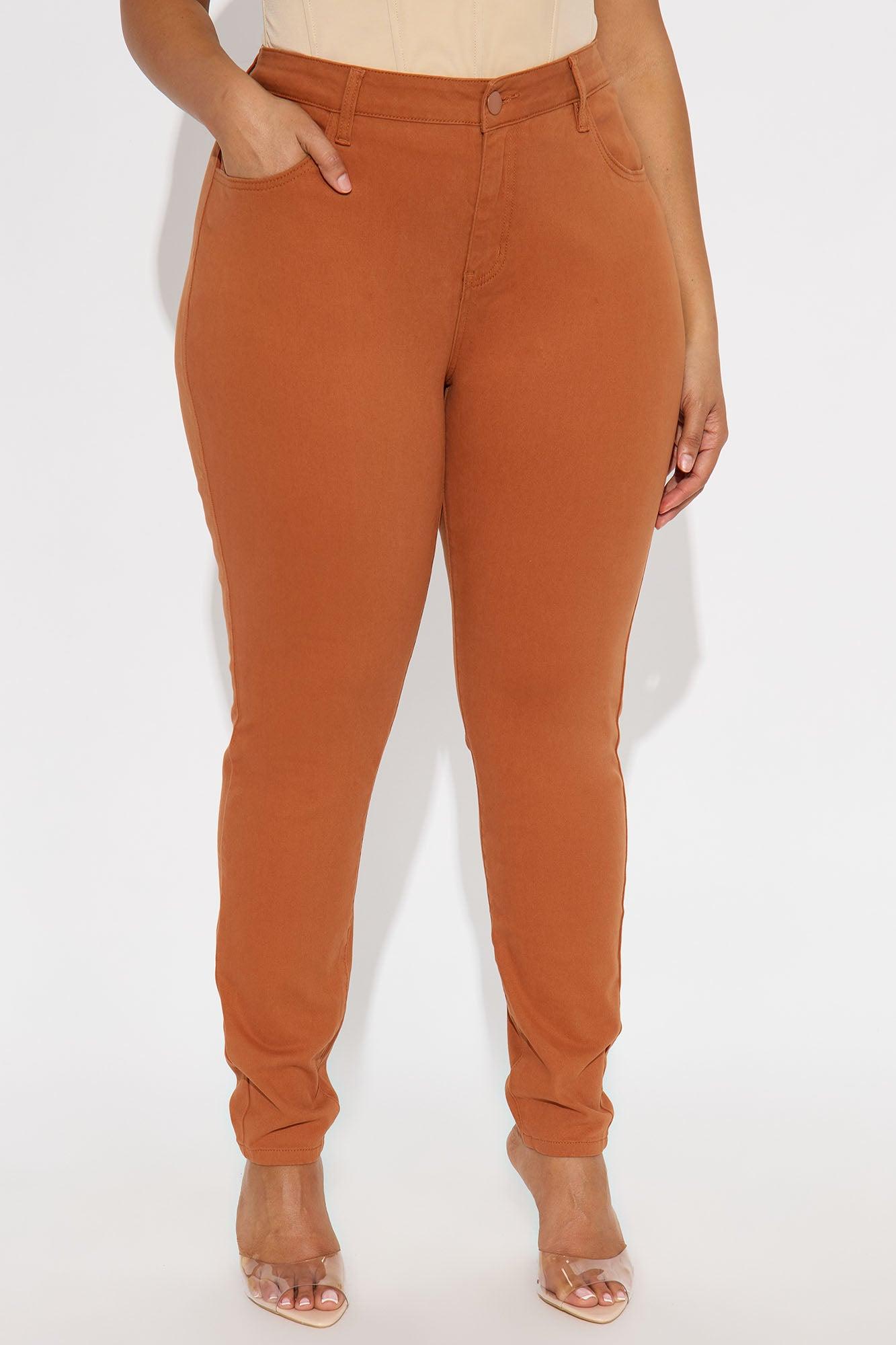 Skinny Uniform Pants - Rust Female Product Image