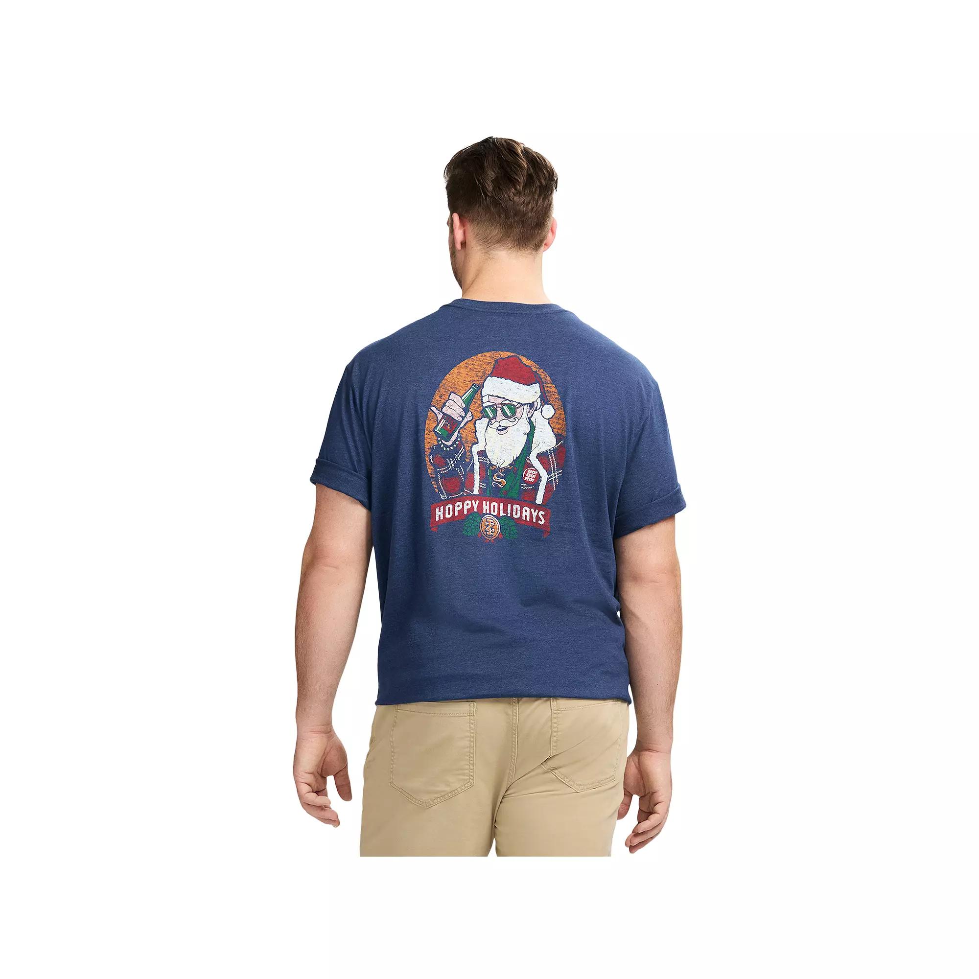 Big & Tall IZOD Saltwater Soft Wash Short Sleeve Graphic Tee, Men's, Size: 3XB, Hoppy Holidays Product Image