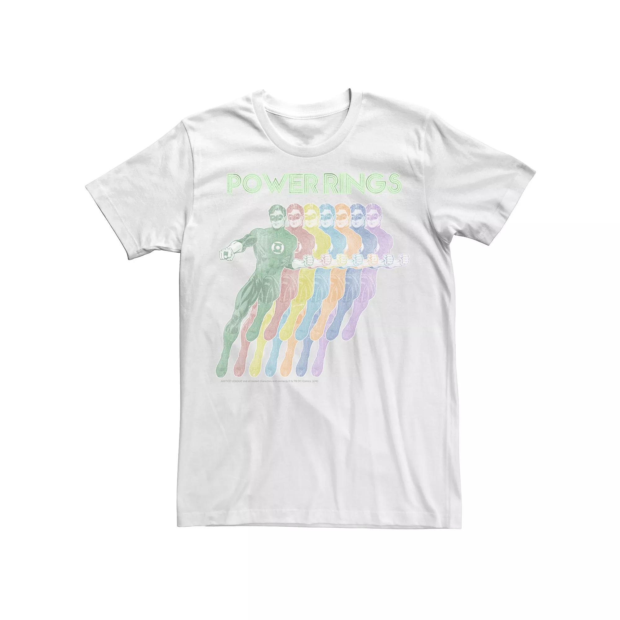 Men's Marvel Green Lantern Power Rings Portrait Graphic Tee,  Product Image