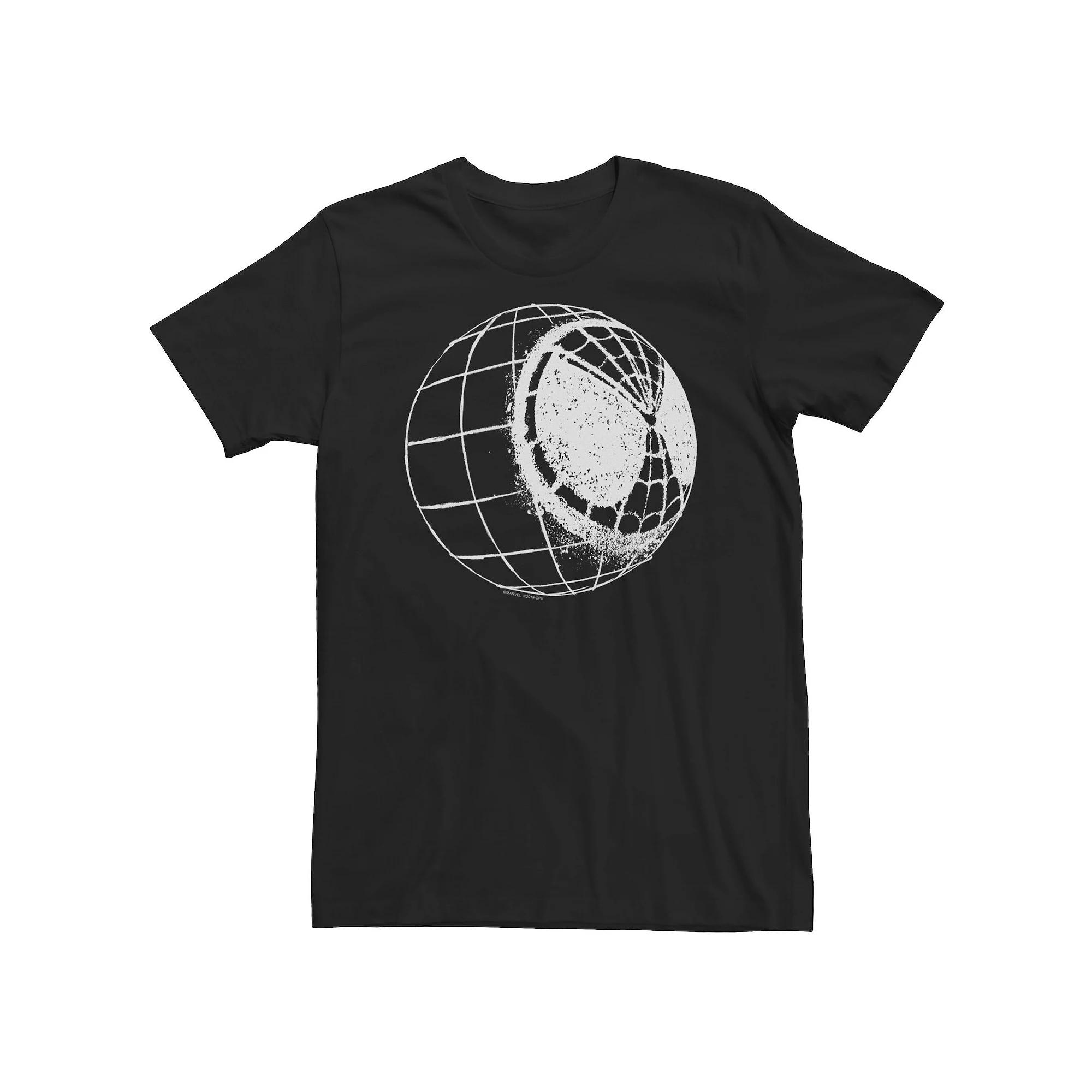 Big & Tall Marvel Spider-Man Far From Home Mask Globe Stencil Tee, Men's,  Product Image