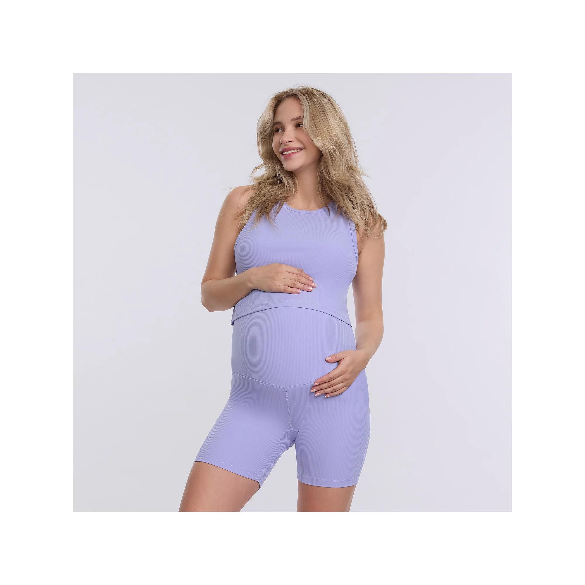 Maternity Motherhood® Cropped Racerback Tank Top, Women's,  Product Image