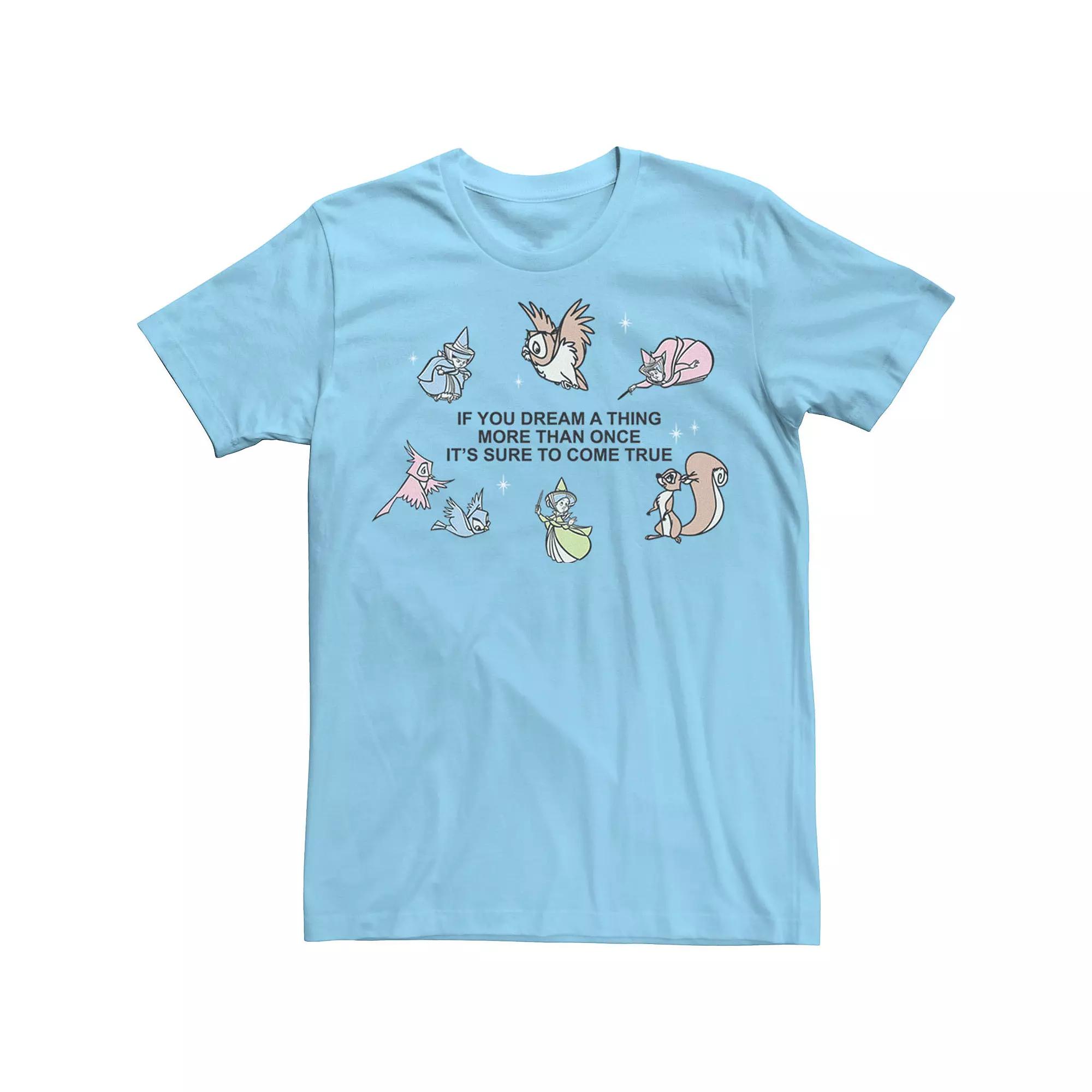 Men's Disney Princesses Dream It Tee, Size: XXL, Light Blue Product Image