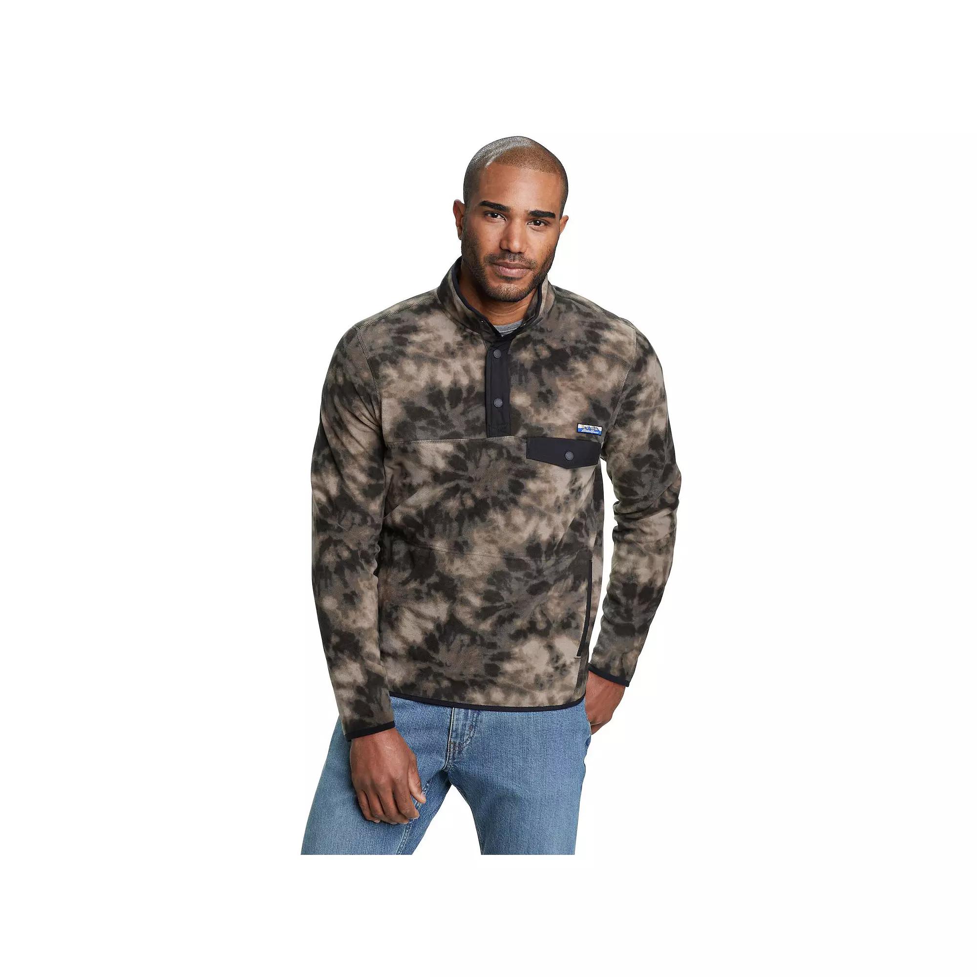 Men's Eddie Bauer Chutes Snap-Front Mockneck Jacket, Size: XL, Black Smoke Product Image