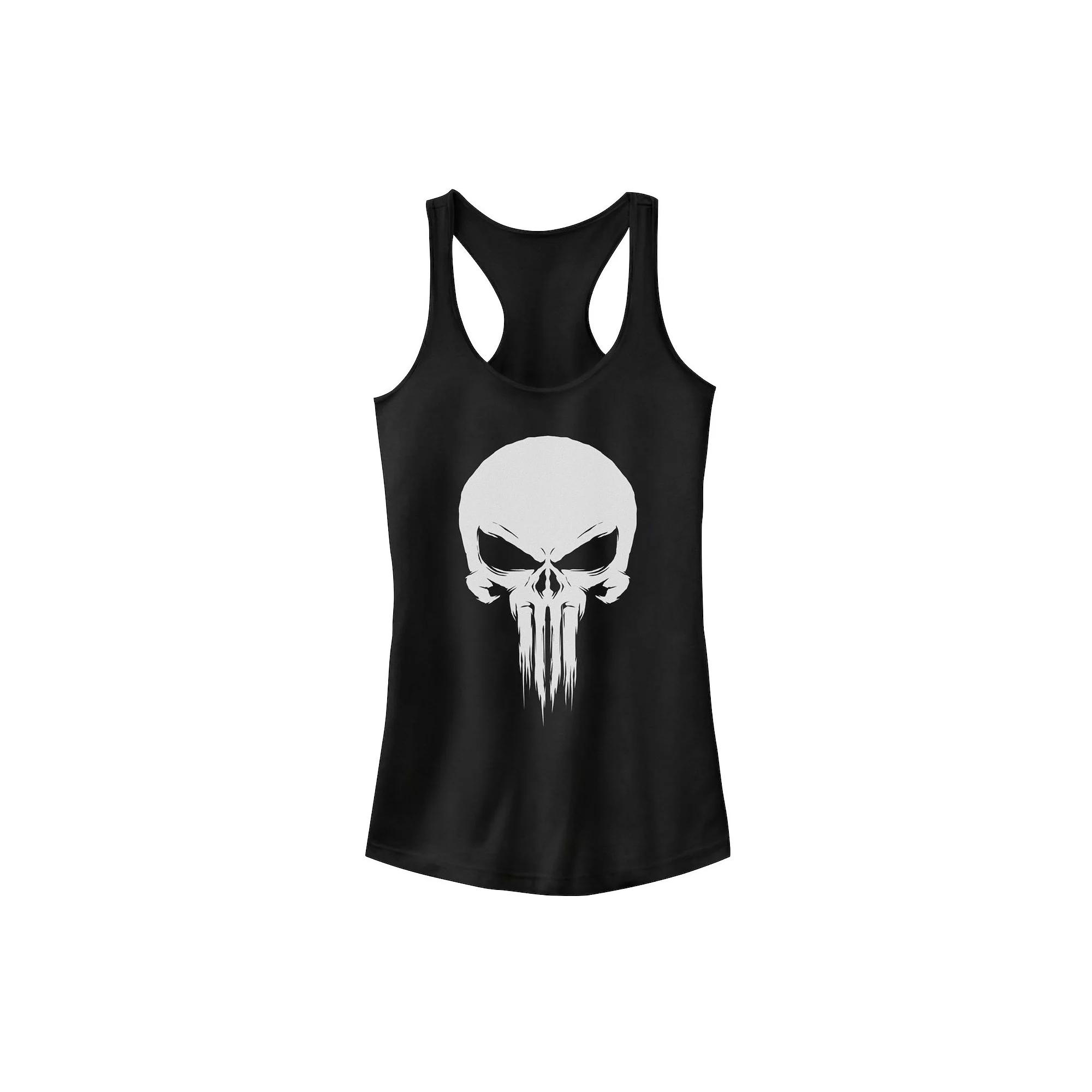 Juniors' Marvel Punisher Fade Skull Logo Tank Top, Girl's,  Product Image