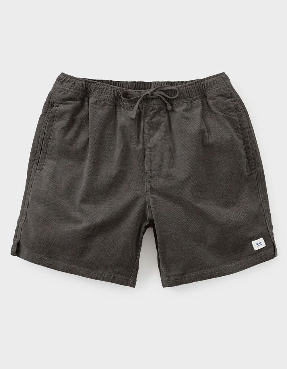 KATIN Cord Local Mens Shorts - WASHED BLACK Product Image