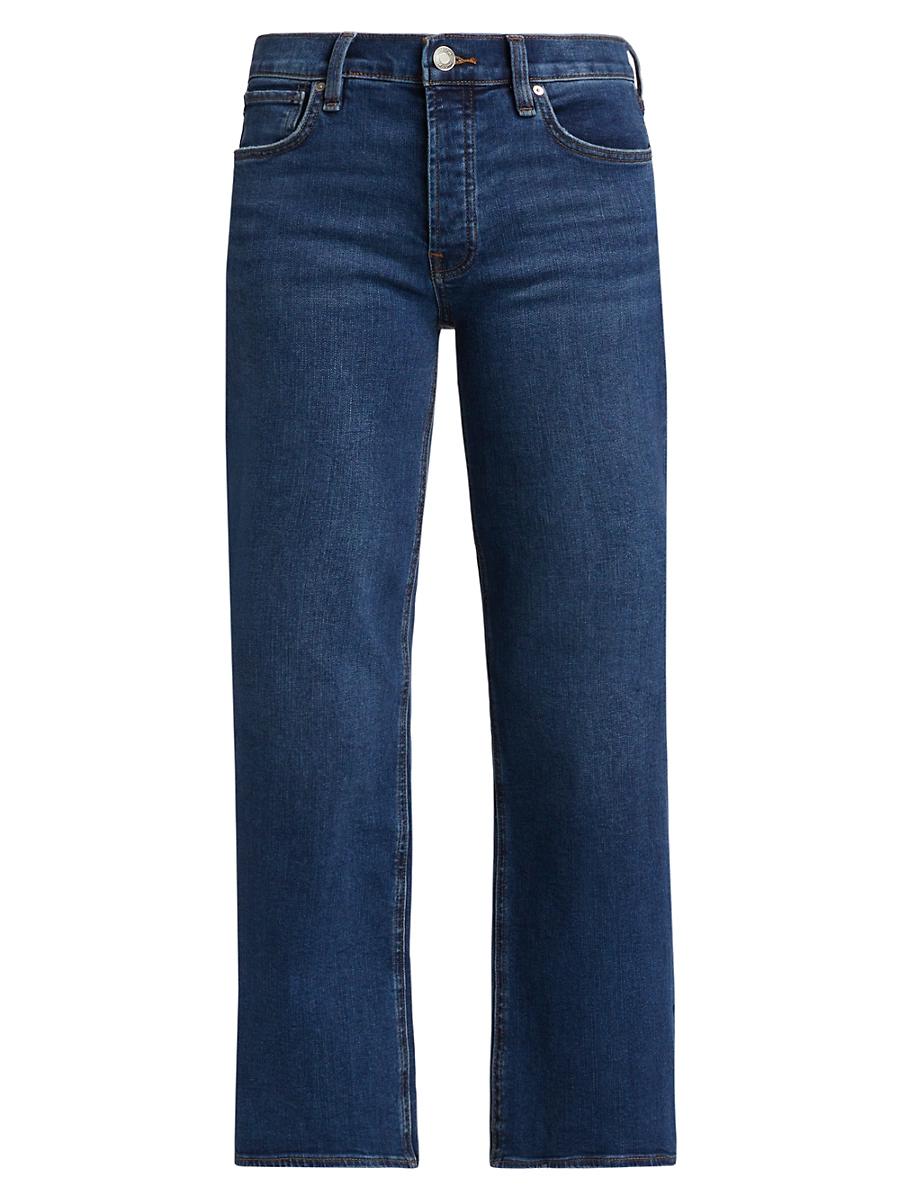 Womens Rosie High-Rise Wide-Leg Ankle Jeans Product Image