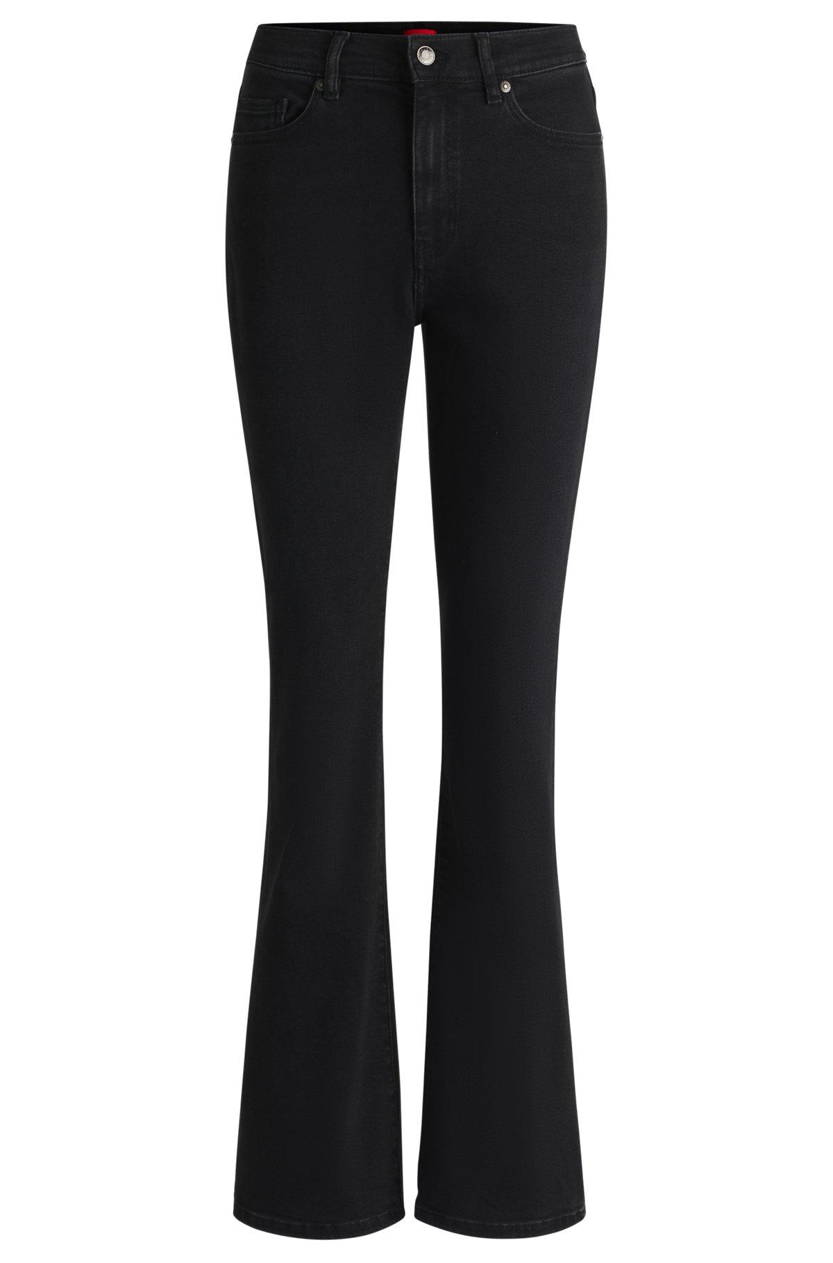 Slim-fit jeans in black stretch denim Product Image