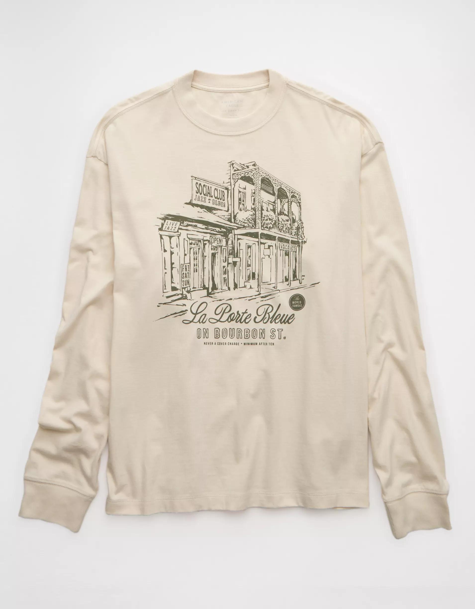 AE Boxy Long Sleeve Graphic T-Shirt Product Image