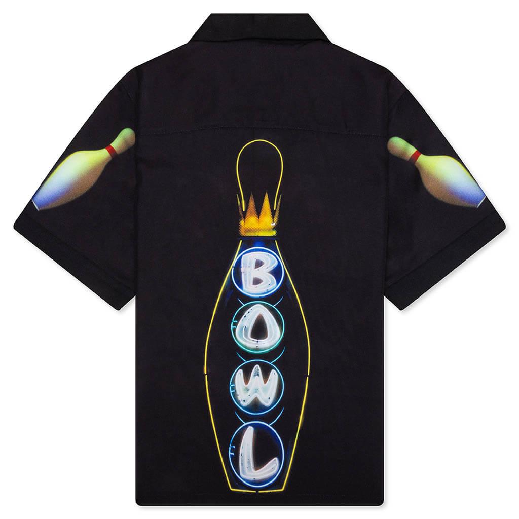 Time Bowling Button Up - Black Male Product Image