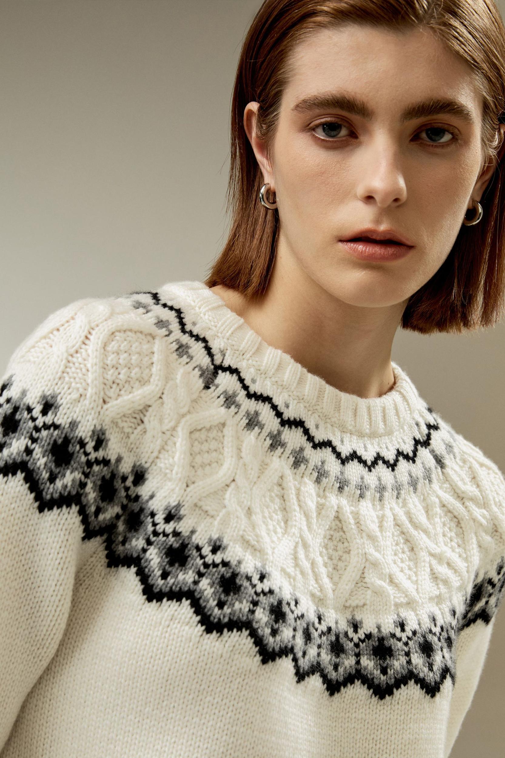 Fair Isle Crewneck Sweater Product Image