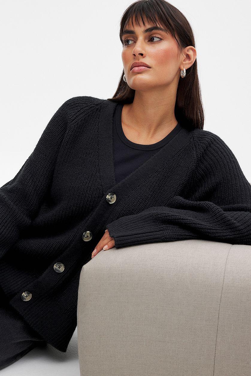 Oversized Knitted Cardigan Product Image