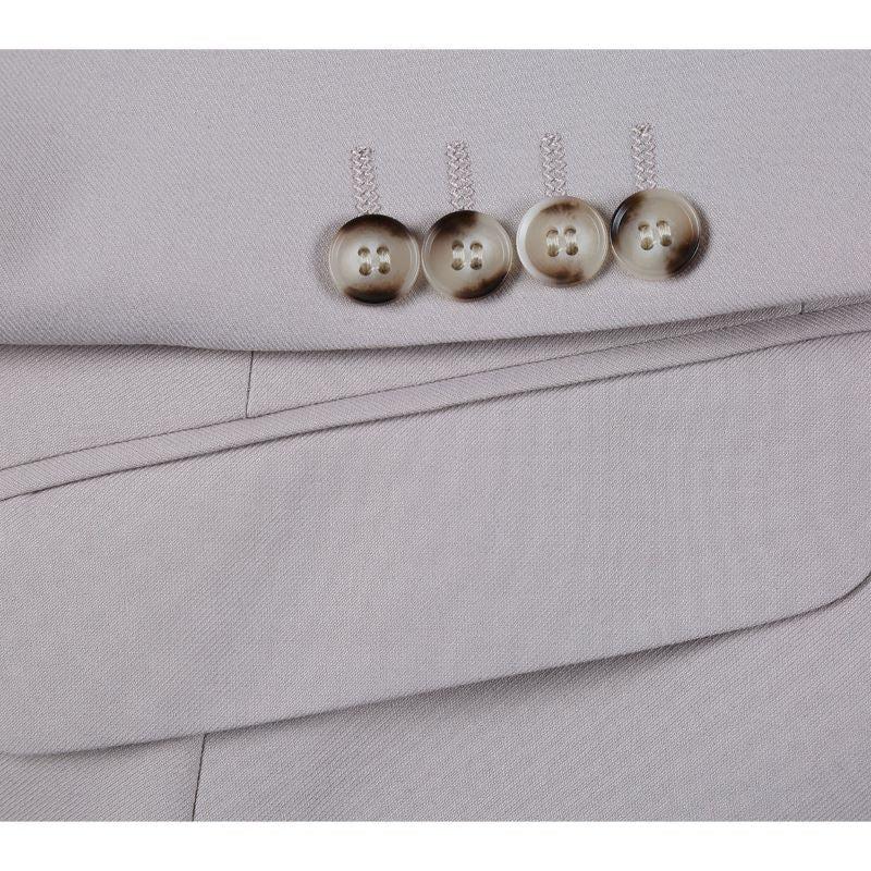 Vanderbilt Collection - Classic 2 Piece Suit 2 Buttons Regular Fit In Light Beige Product Image