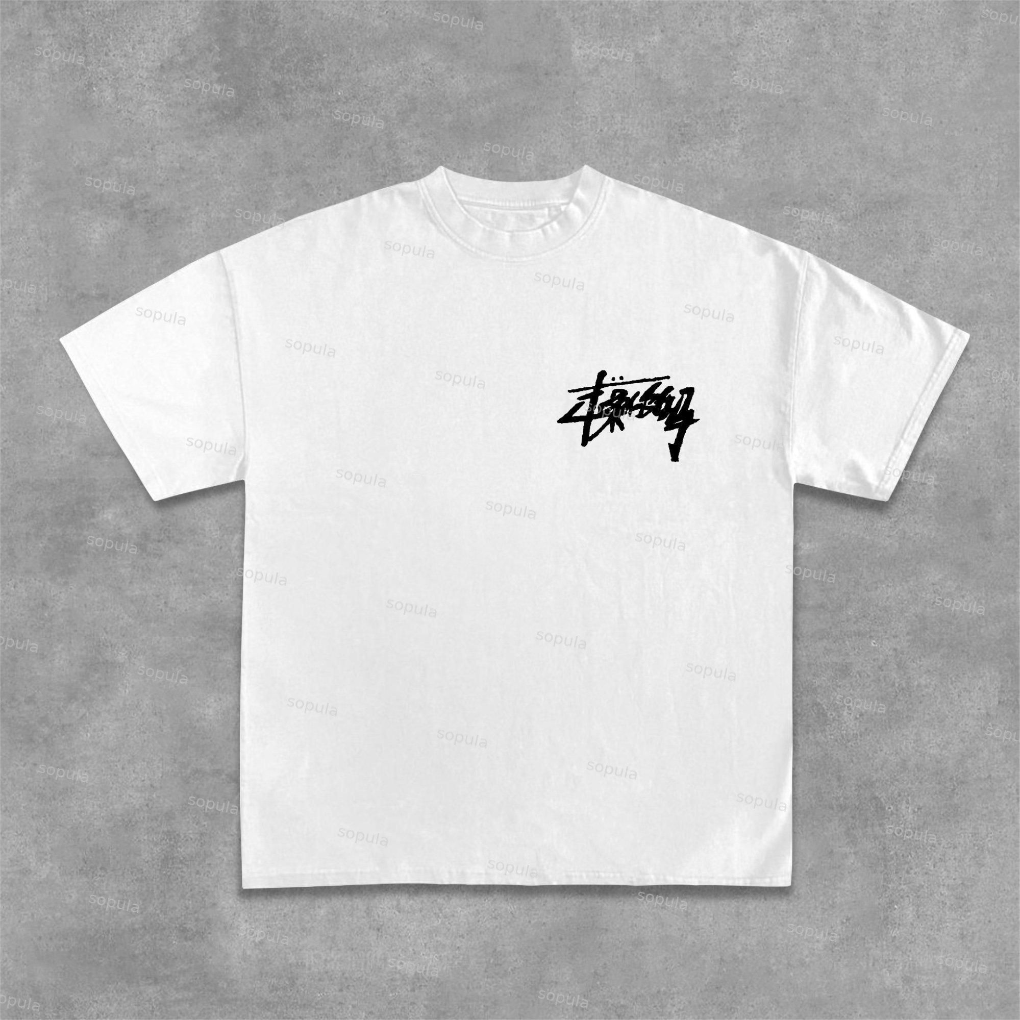 Different Design Funny Print Graphic Cotton T-Shirt Product Image