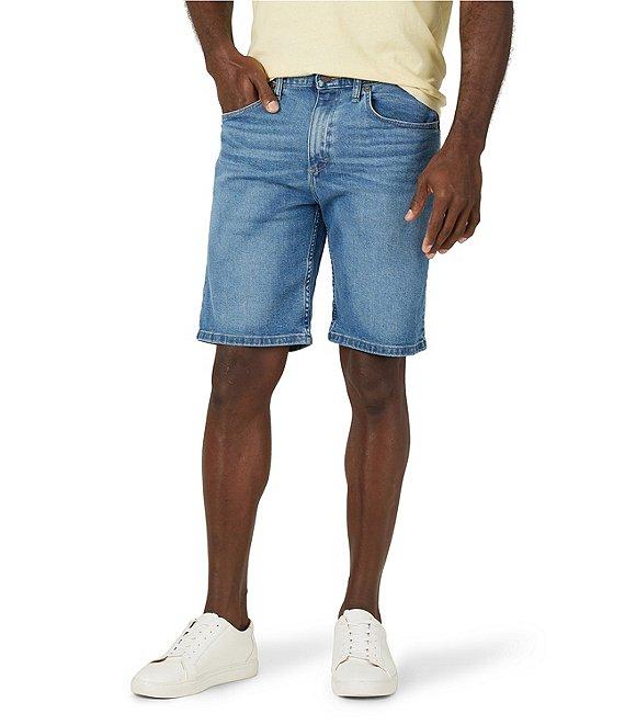 Wrangler® Regular-Fit Mid-Rise 10.75#double; Inseam Denim Shorts Product Image