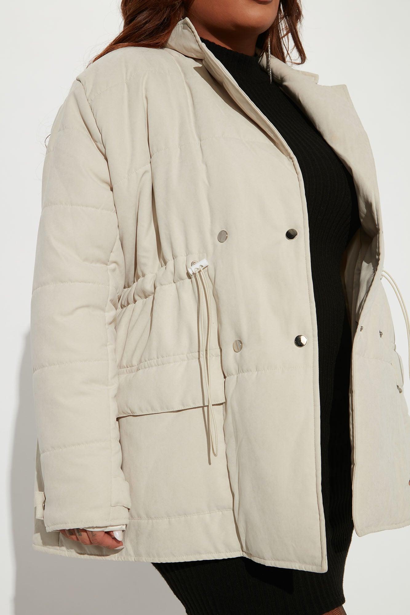 Show Love Puffer Jacket - Cream Product Image