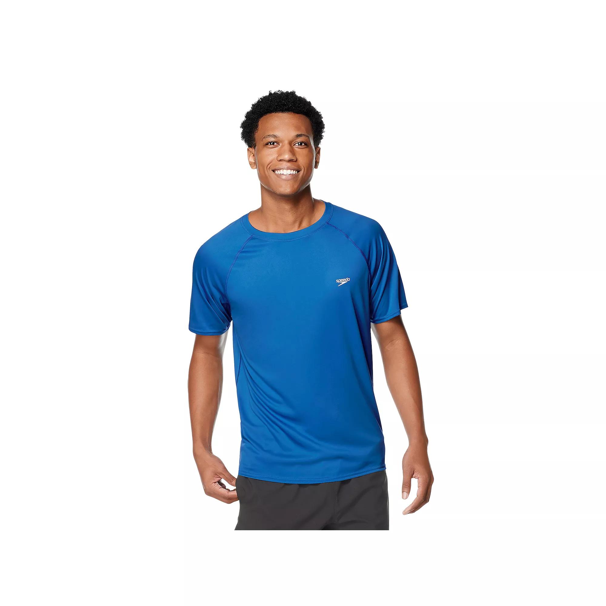 Men's Speedo Quick-Dry UPF 50+ Short Sleeve Swim Tee,  Product Image