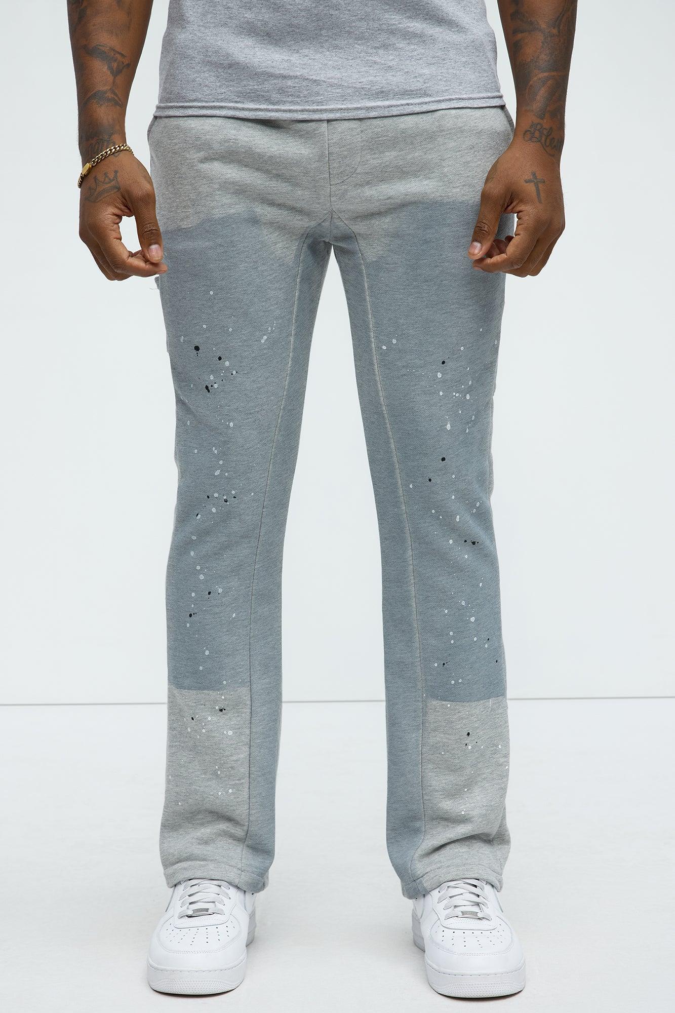 Workwear Flared Sweatpants - Grey Product Image