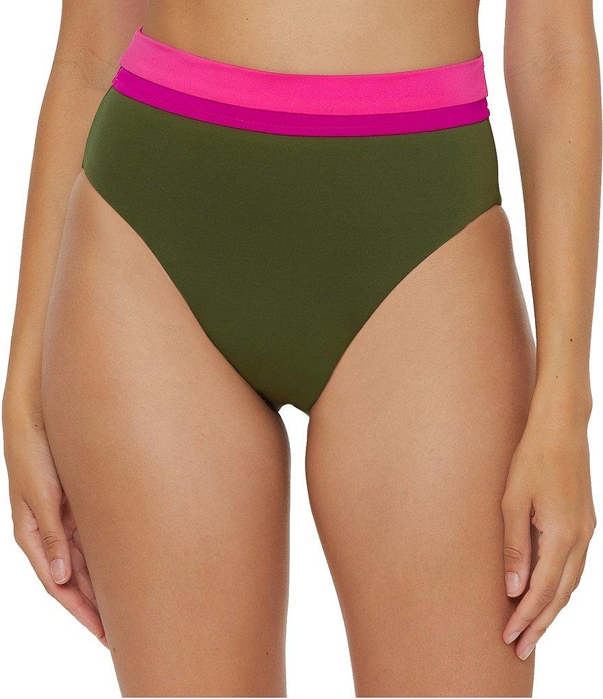 Trina Turk Monaco Color Block Banded High Waist Swim Bottom Product Image