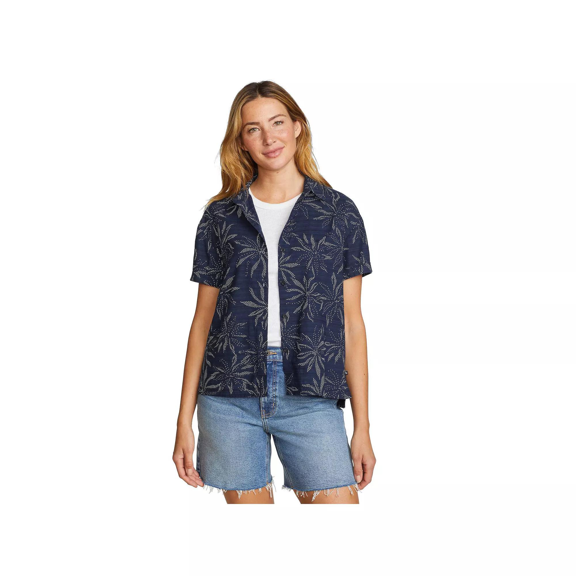 Women's Eddie Bauer Button-Down Baja Shirt,  Product Image