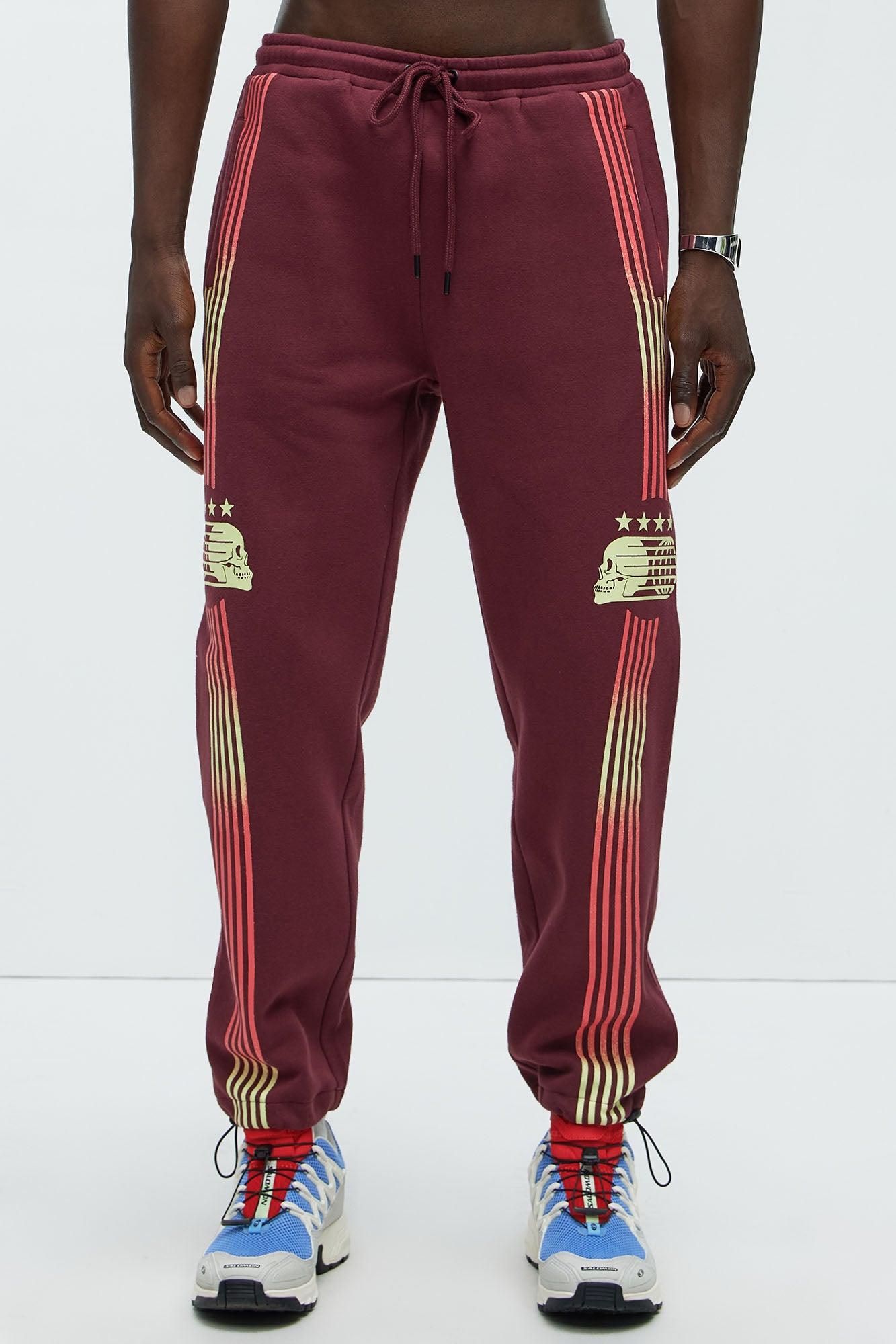 4 Star Champion Sweatpants - Burgundy Product Image