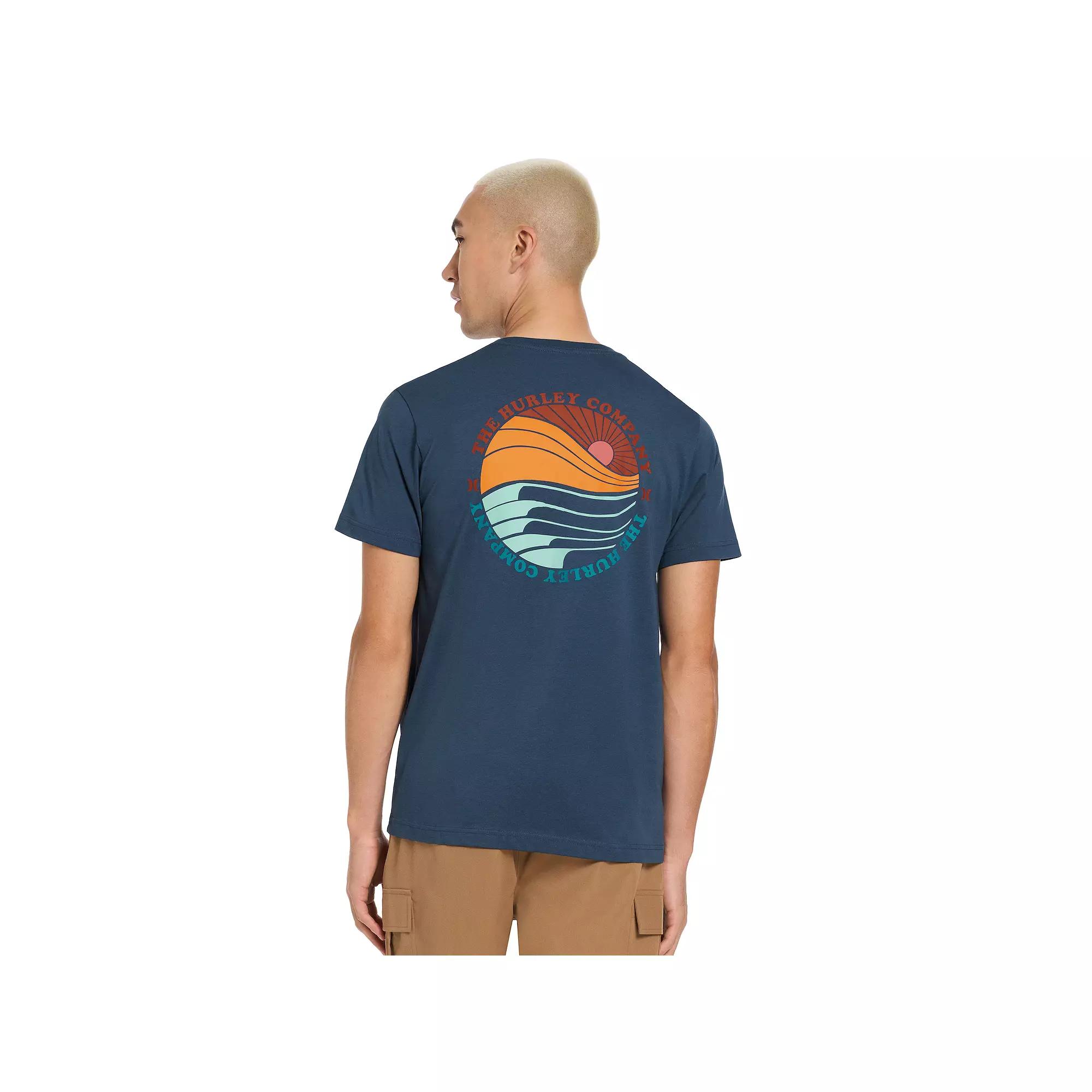 Men's Hurley Surf Graphic Tee, Size: XS, Submarine Product Image
