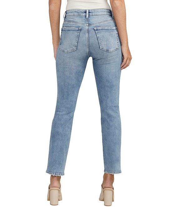 Silver Jeans Co. Isbister High Rise Power Stretch Ankle Straight Leg Jeans Product Image