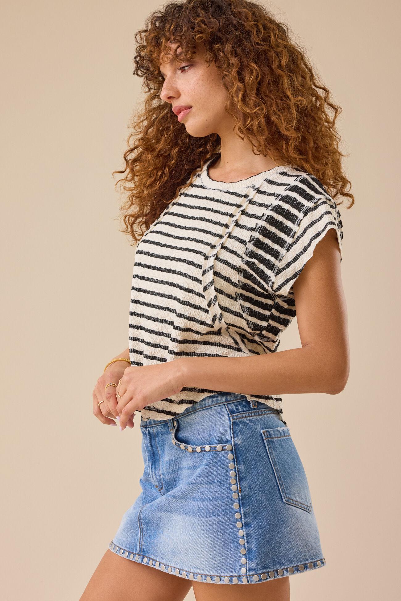 Marlee Mixed Stripe Top Product Image