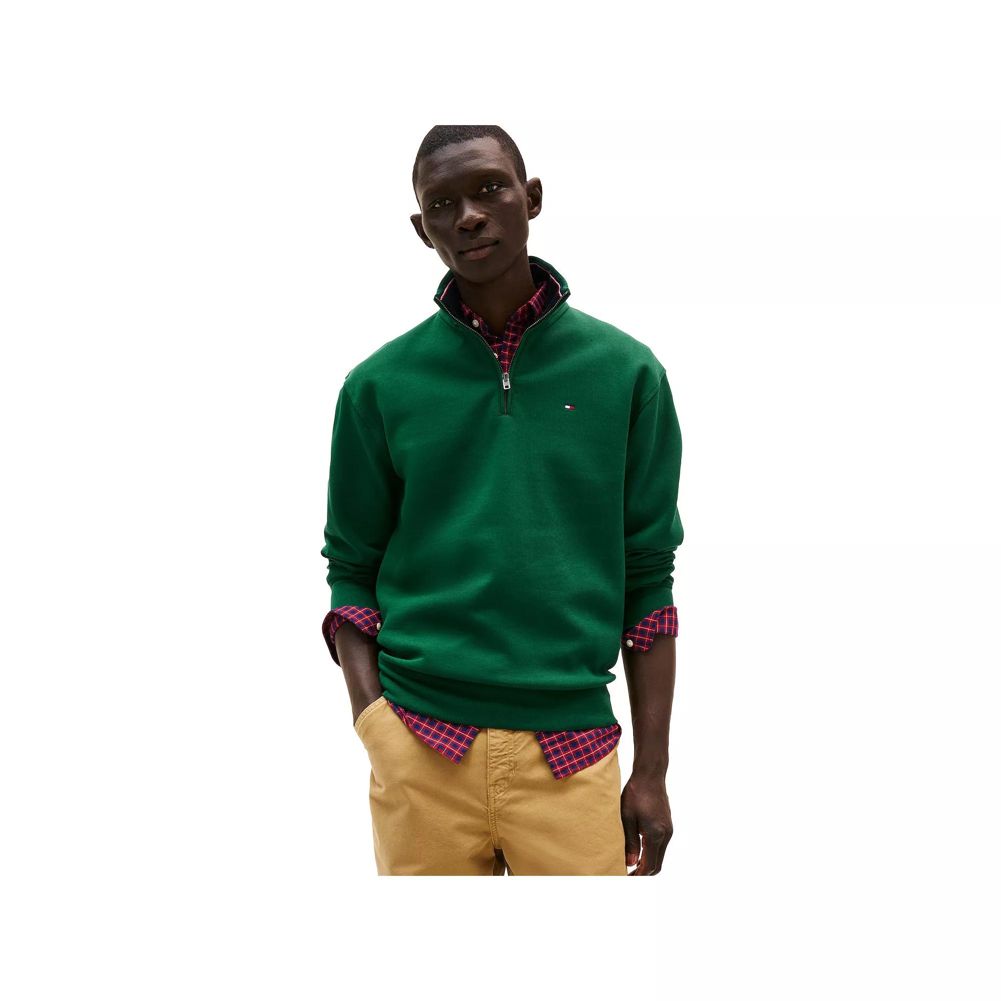 Men's Tommy Hilfiger Logo Quarter-Zip Top,  Product Image