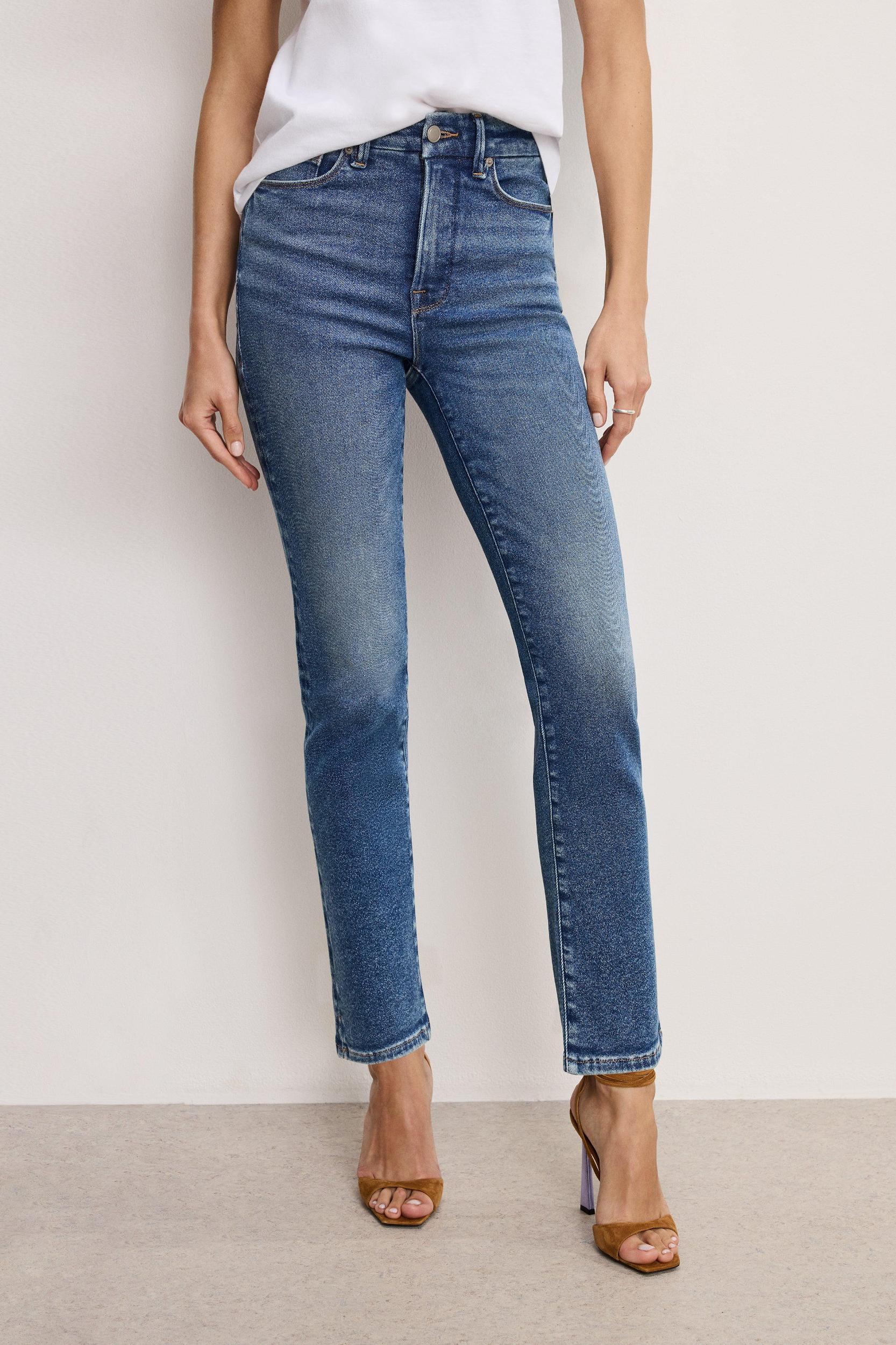 GOOD CLASSIC SLIM STRAIGHT JEANS | INDIGO850 Product Image