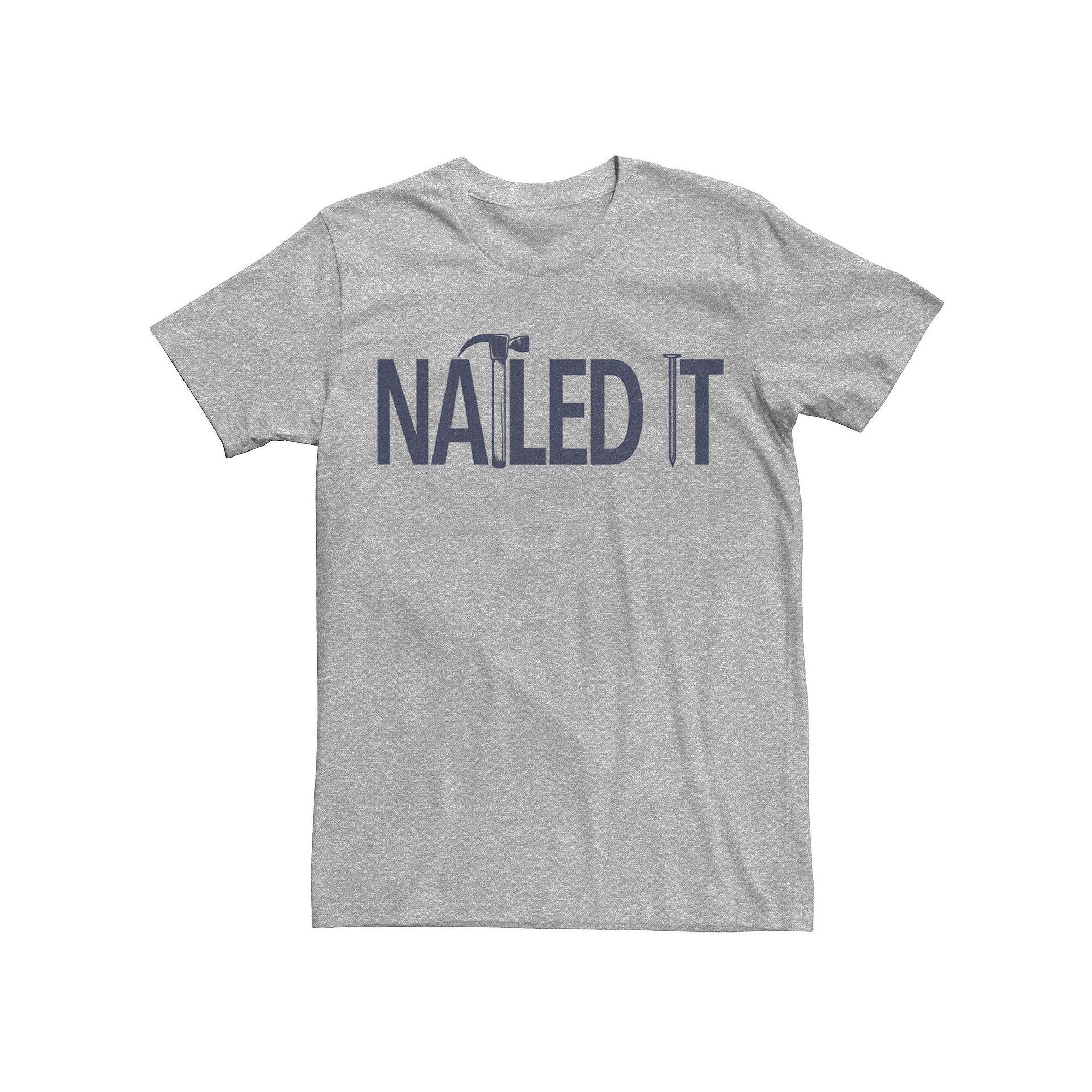 Men's Hammer And Nailed It Tee, Size: XS, Athletic Grey Product Image