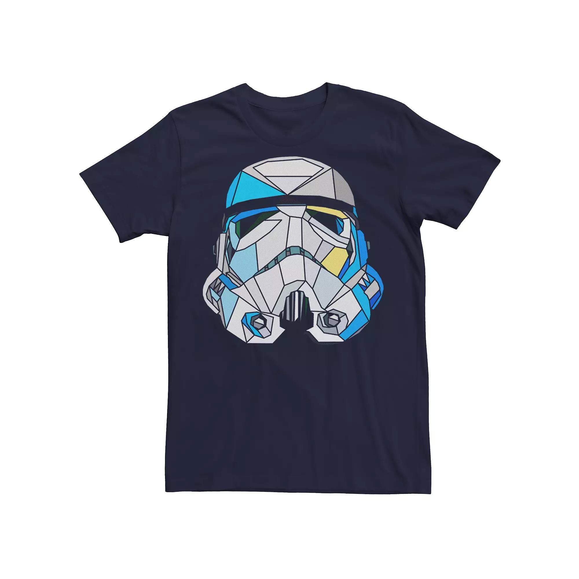 Men's Star Wars Stained Glass Style Stormtrooper Helmet Tee,  Product Image
