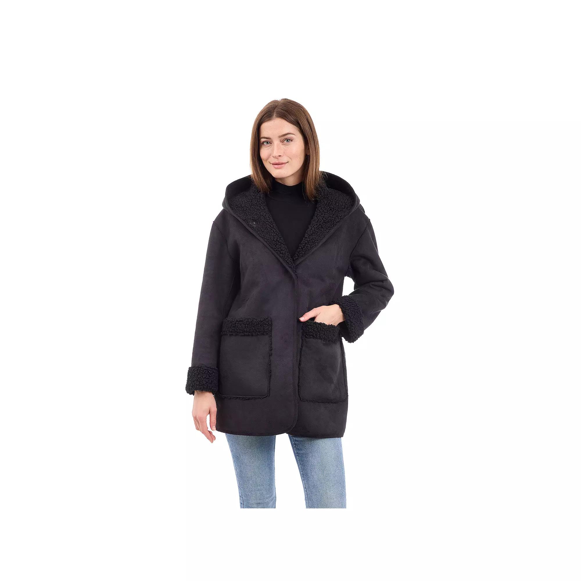 Women's BCBGeneration Faux Shearling Walker, Size: XL, Black Product Image
