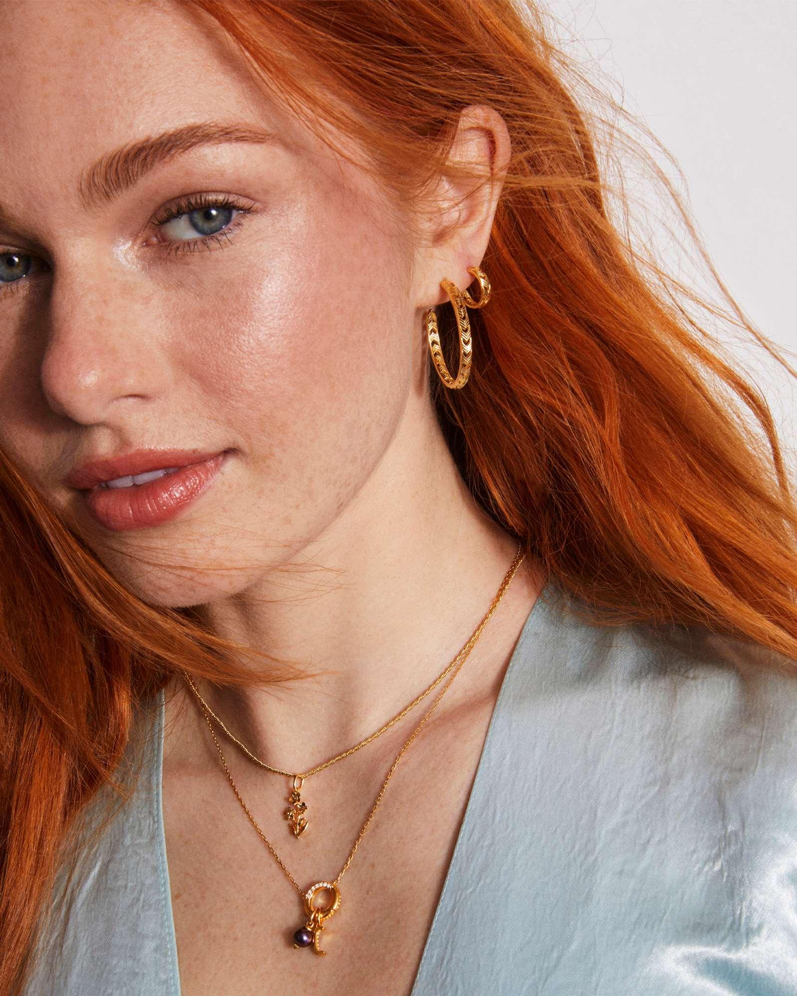 Metal Letter C 18k Gold Vermeil Charm Product Image