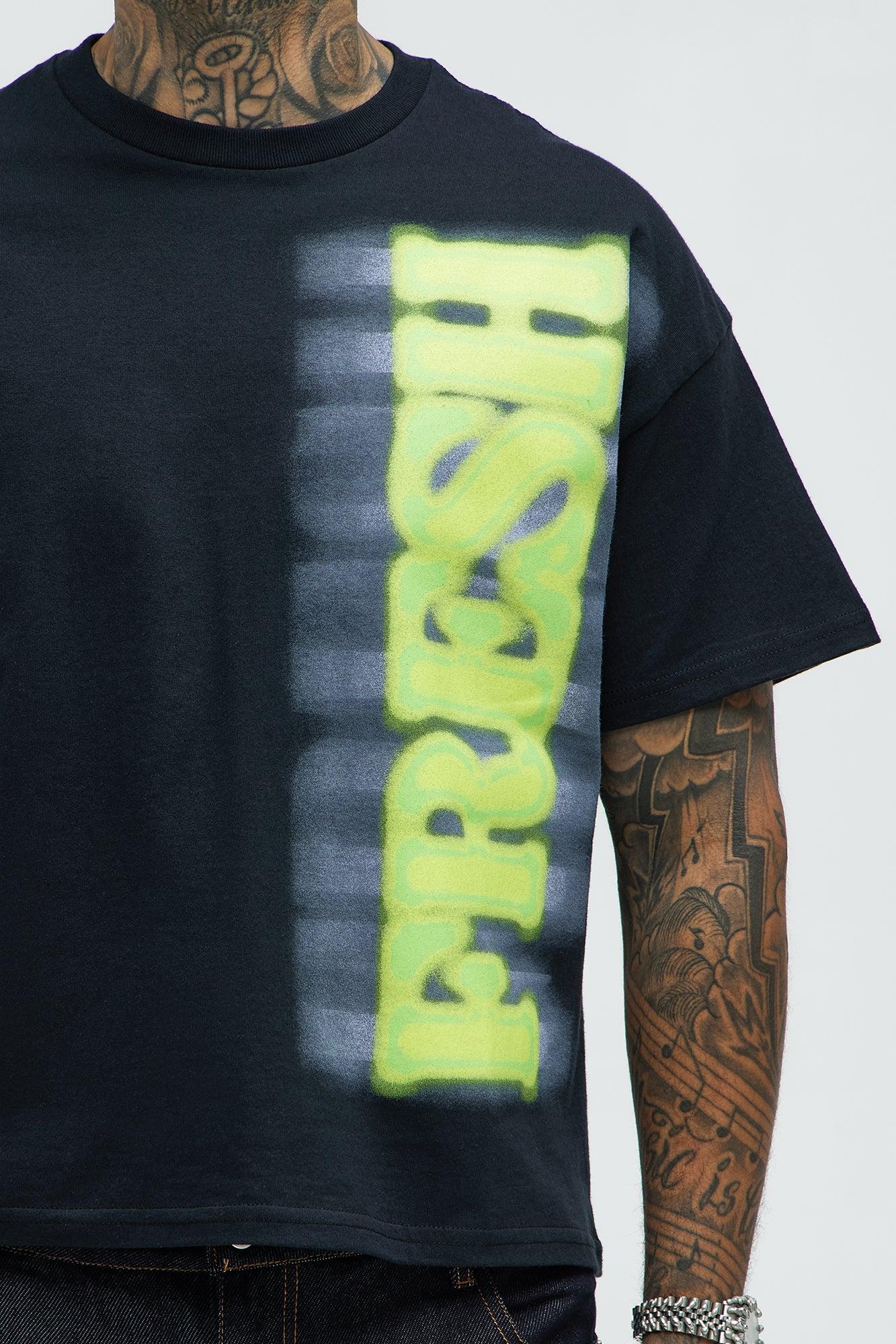 So Fresh Short Sleeve Cropped Tee - Black Product Image