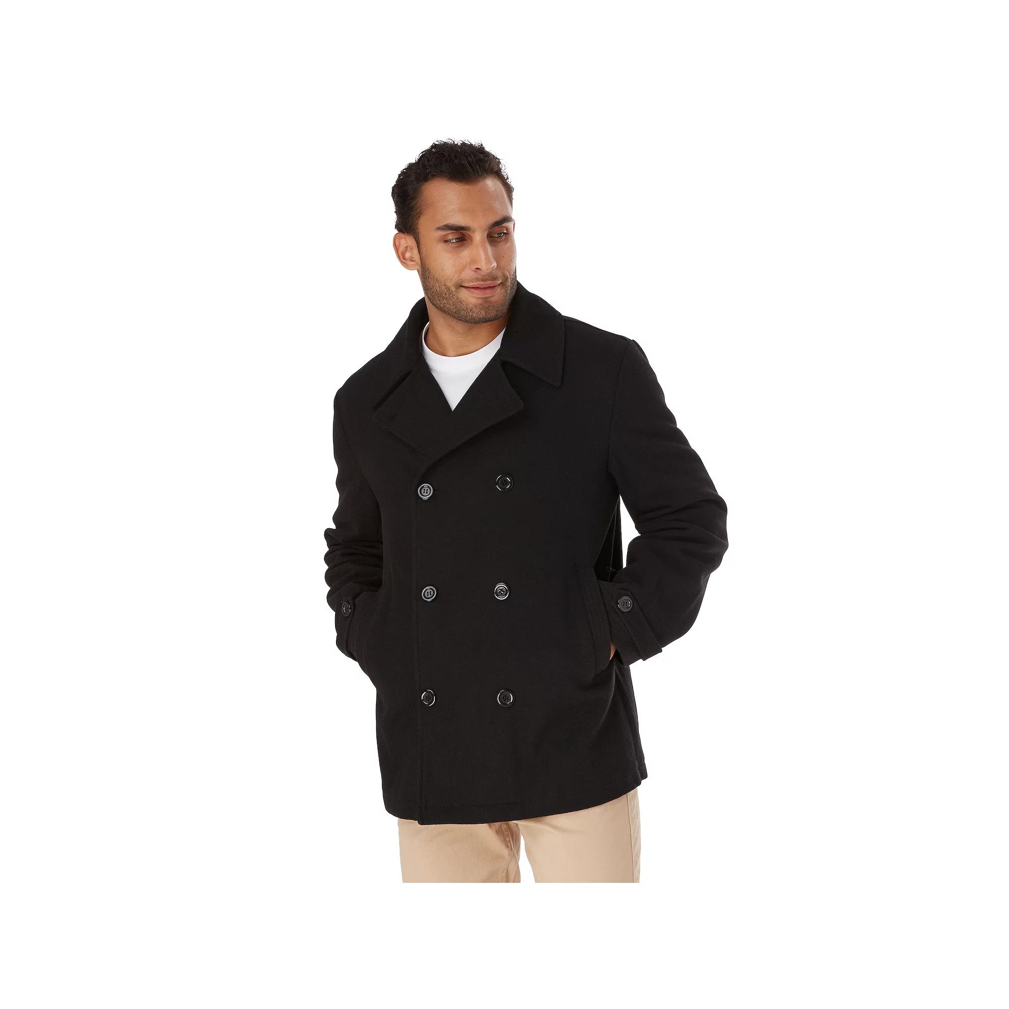 Big & Tall Apt. 9® Wool Peacoat, Men's,  Product Image