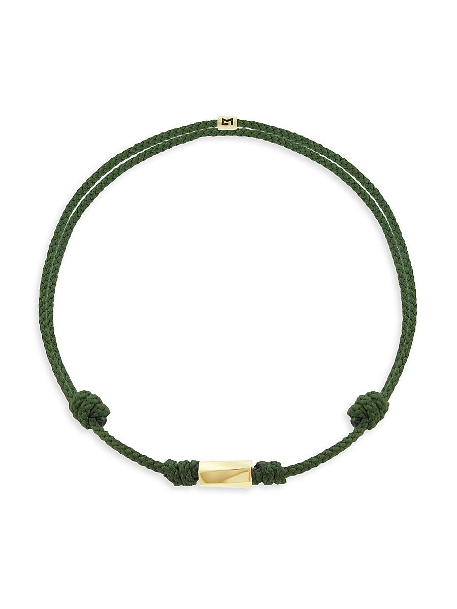 Mens Eye Of The Idol 14K Yellow Gold Twisted Hexagon Bracelet Product Image