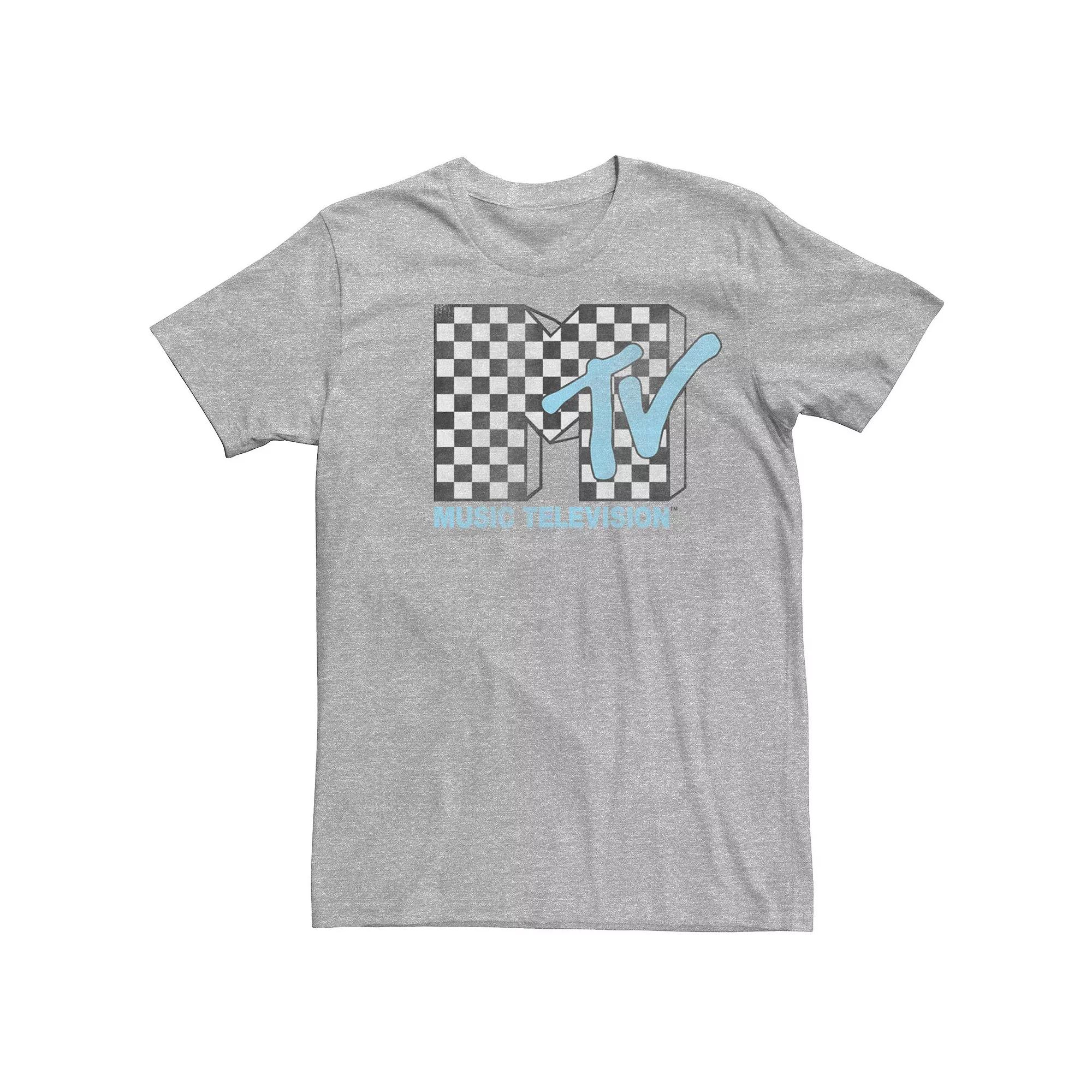 Mens MTV Vintage Checkered Logo Short Sleeve Tee Product Image
