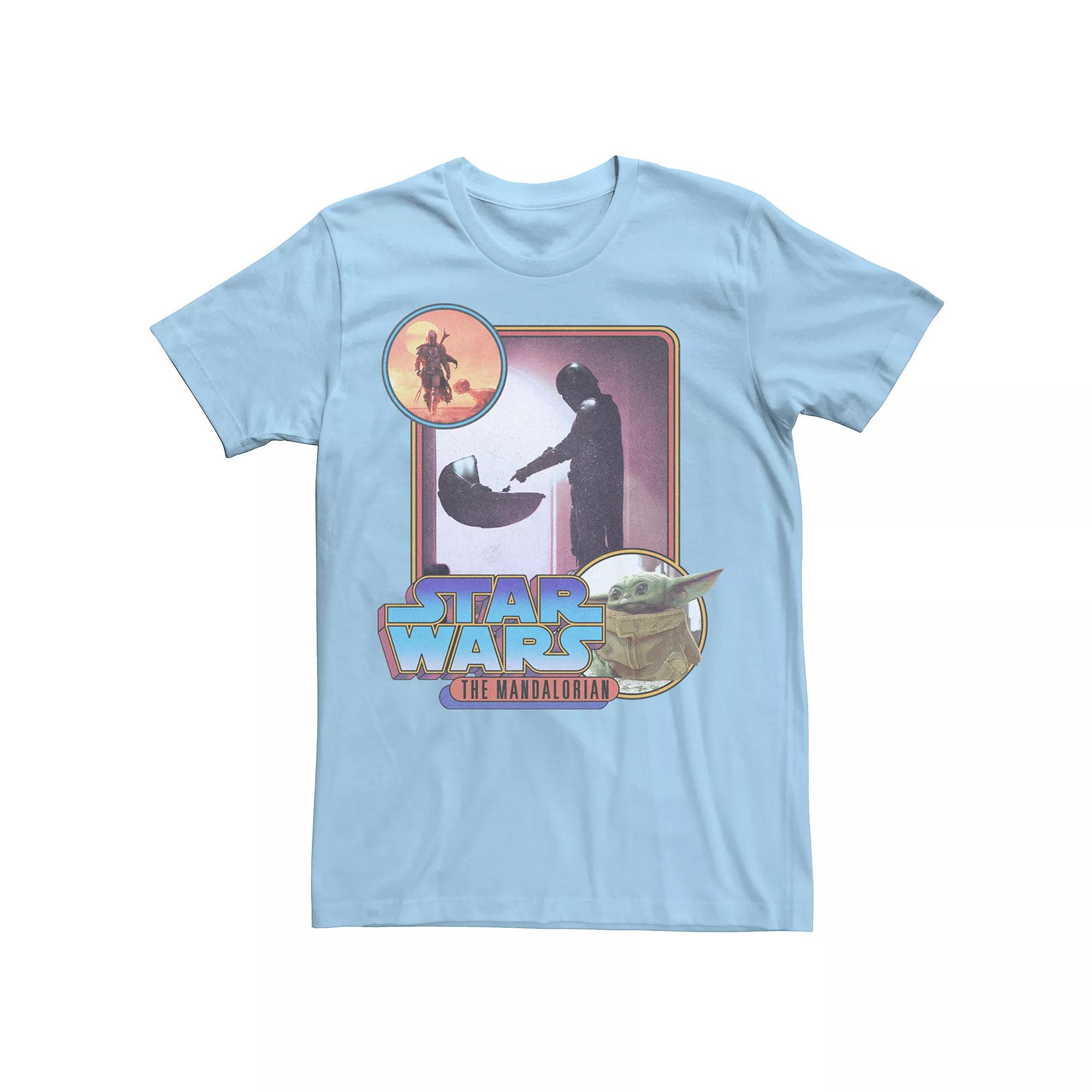 Men's Star Wars: The Mandalorian Retro Style Portrait Tee,  Product Image