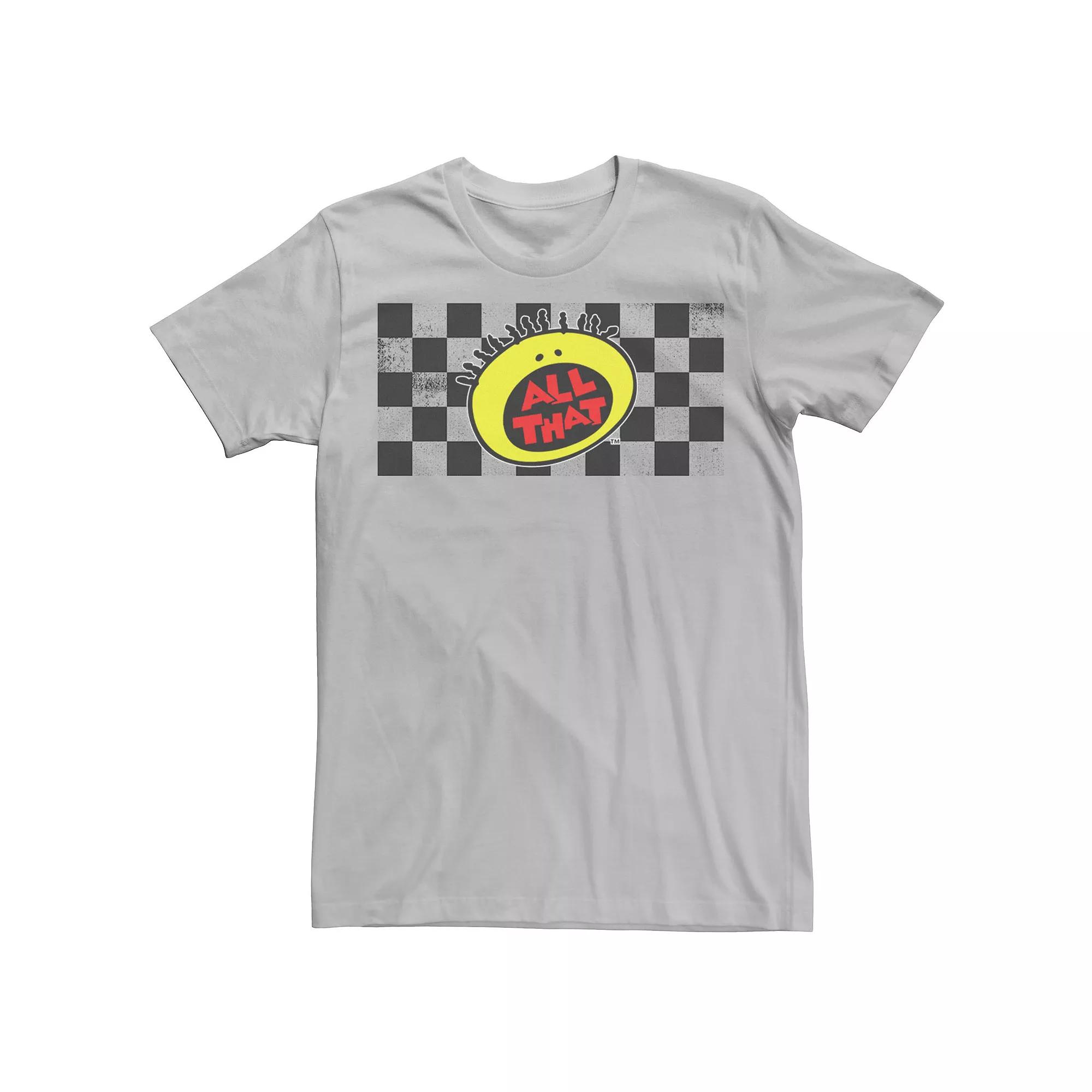 Men's Nickelodeon All That Classic Checkered Logo Tee,  Product Image