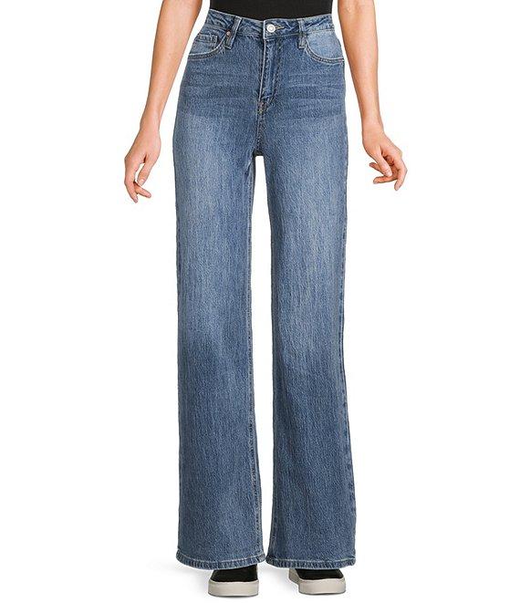 YMI Jeanswear Bella High Rise Wide Leg Jeans Product Image
