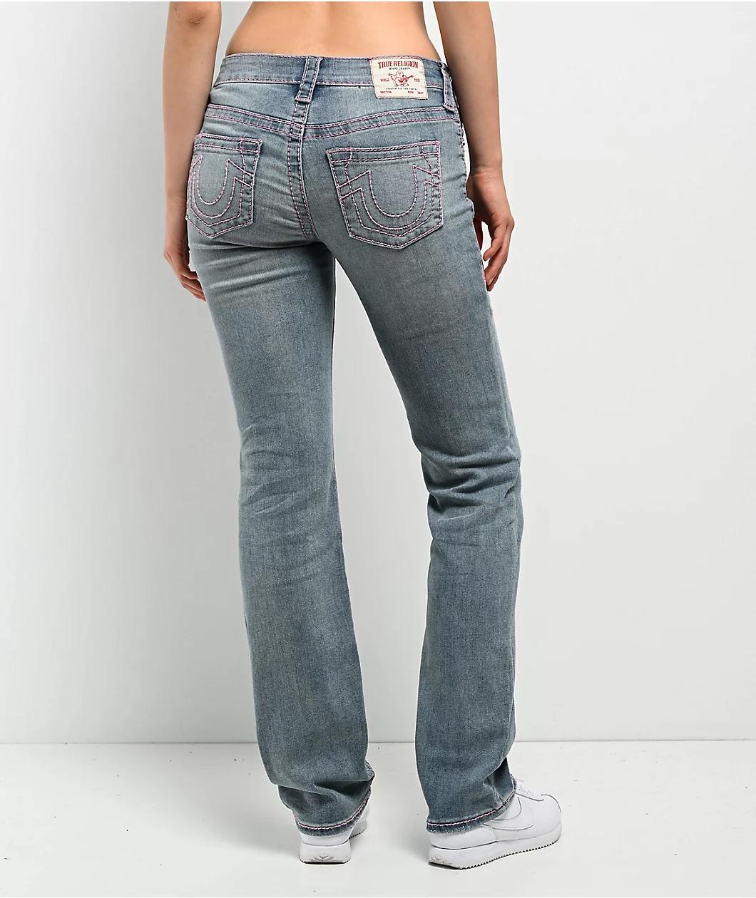 True Religion Billie Big T California Poppy Mid Rise Jeans Product Image