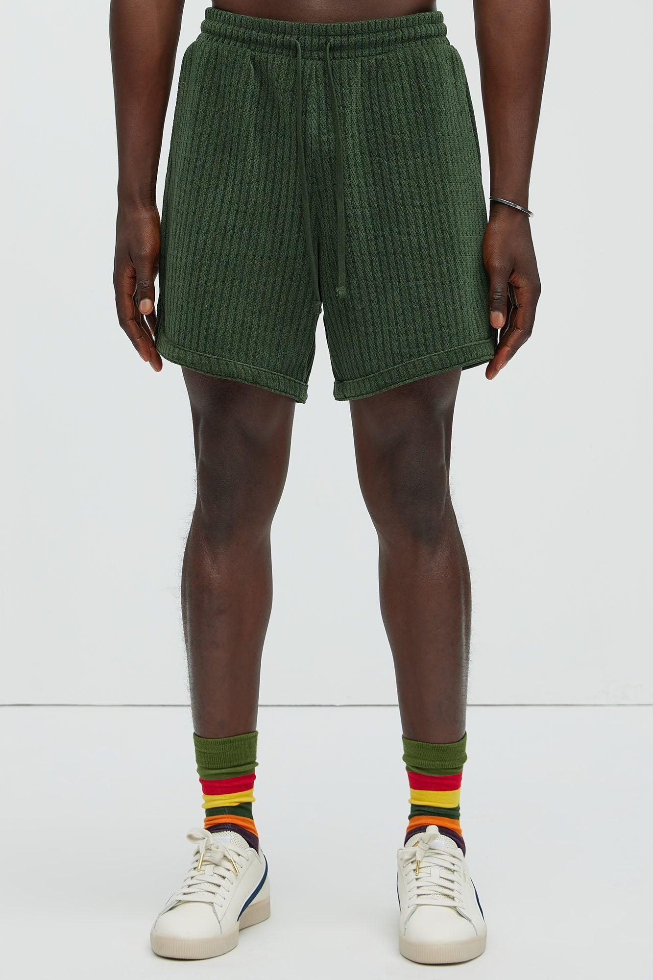 Easton Textured Shorts - Green Product Image