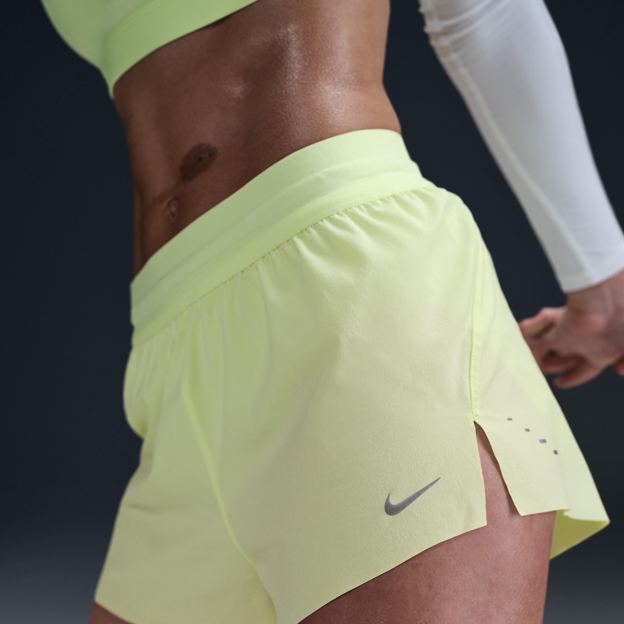 Nike Women's Swift Dri-FIT Mid-Rise 2.5" Brief-Lined Running Shorts Product Image