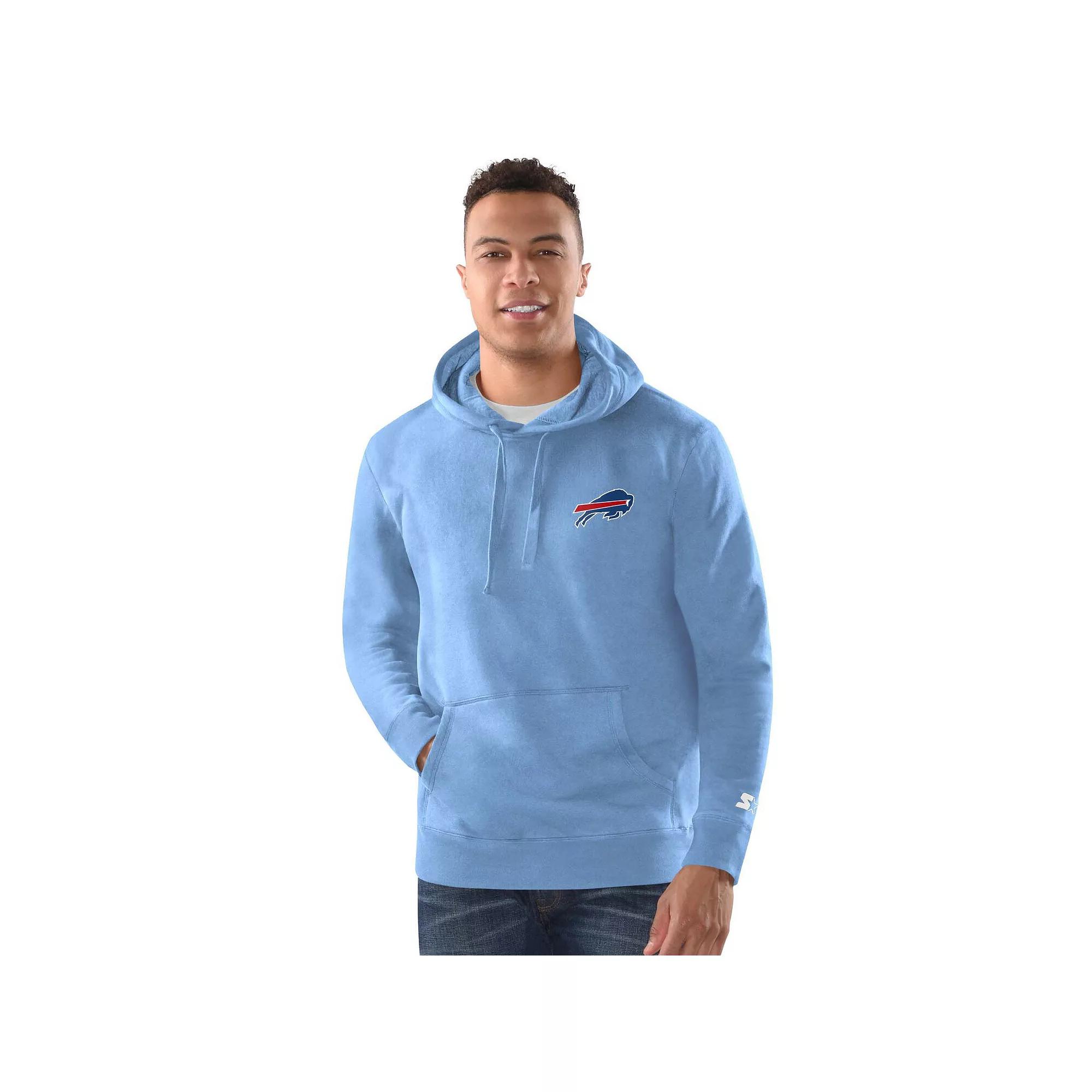 Men's Margaritaville  Blue Buffalo Bills Time Flies Garment Dyed Pullover Hoodie, Size: Medium Product Image