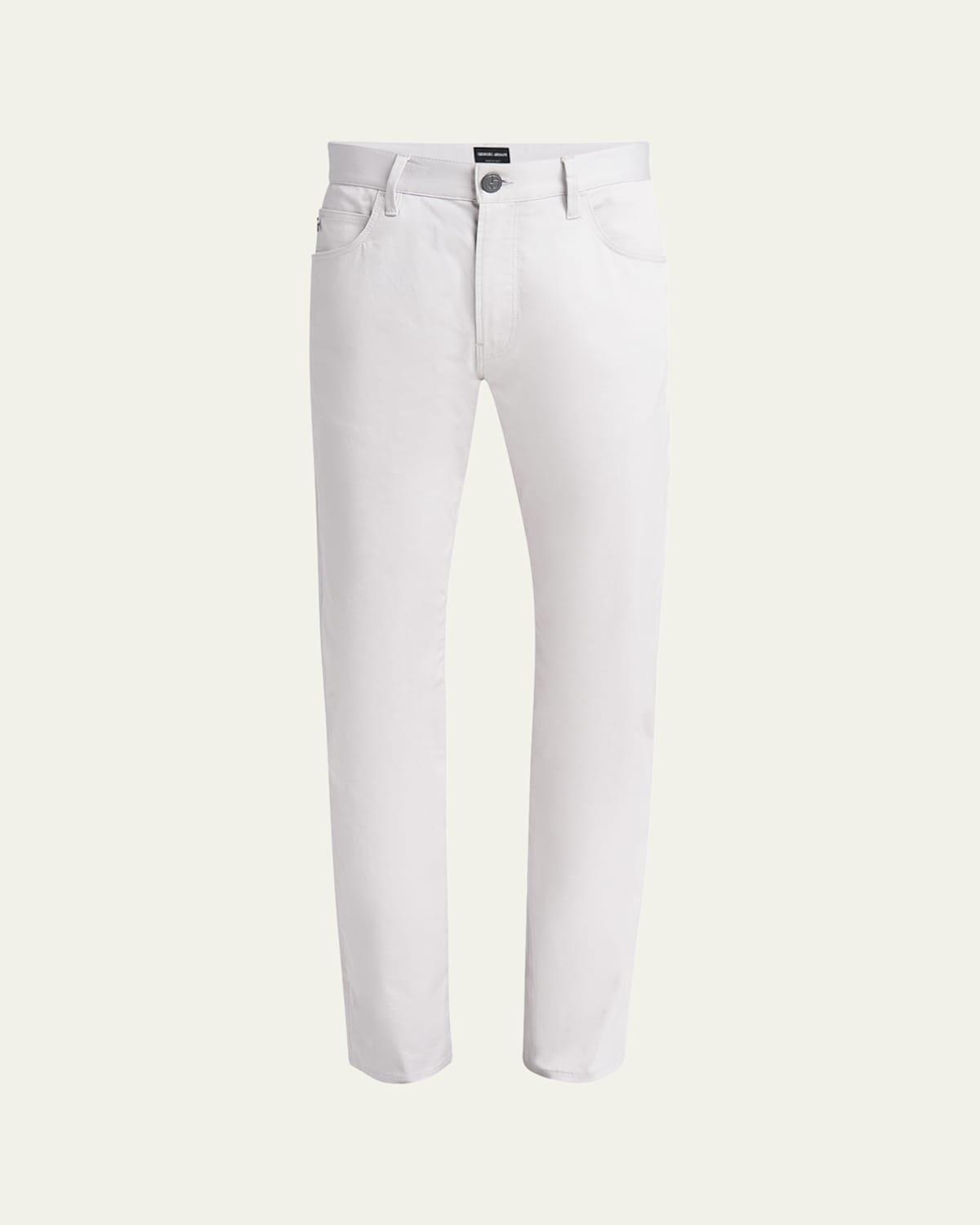Mens 5-Pocket Stretch Cotton Pants Product Image